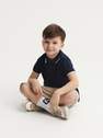 Reserved - Navy Cotton Polo Shirt, Kids Boys