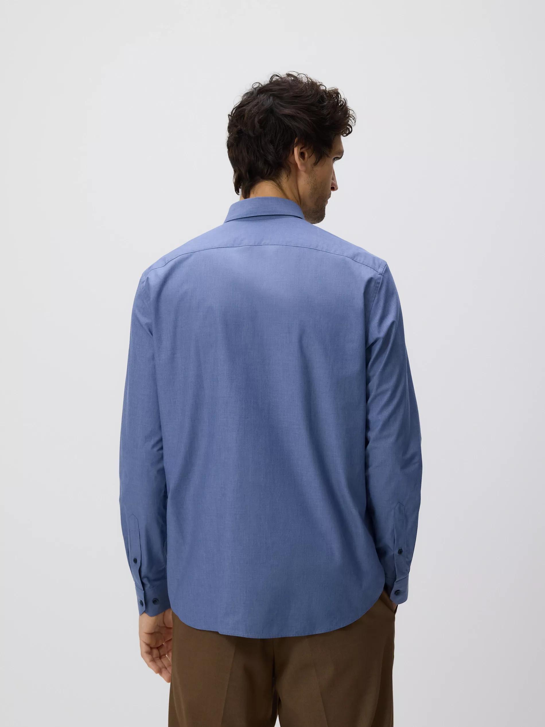 Navy Regular Fit Cotton Shirt, Navy, large image number 2