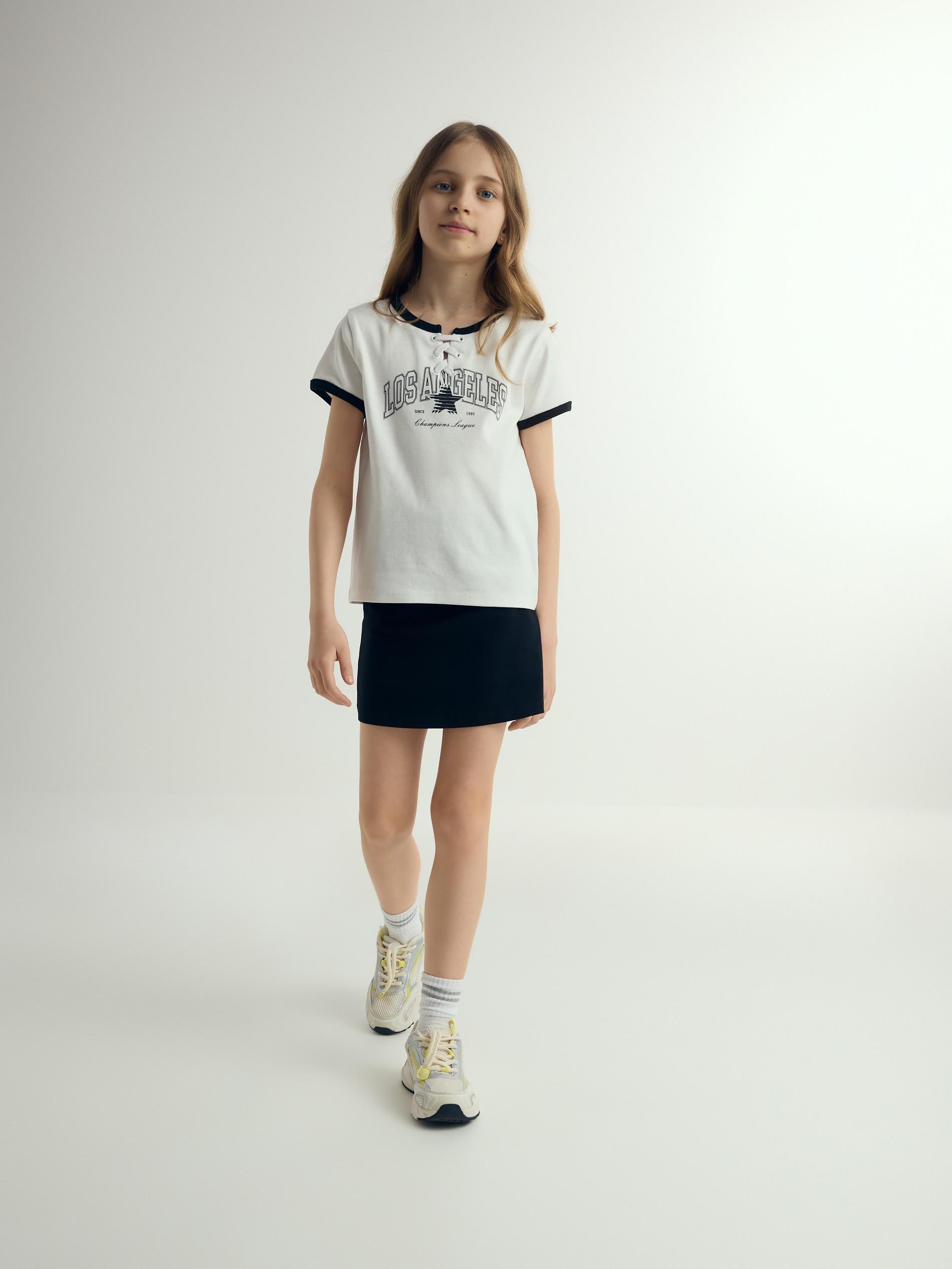 Black Skort, Black, medium
