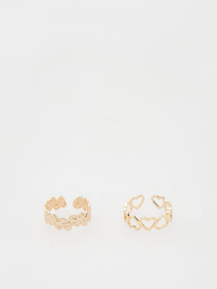 Gold Rings Set Of 2, Golden, large image number 0