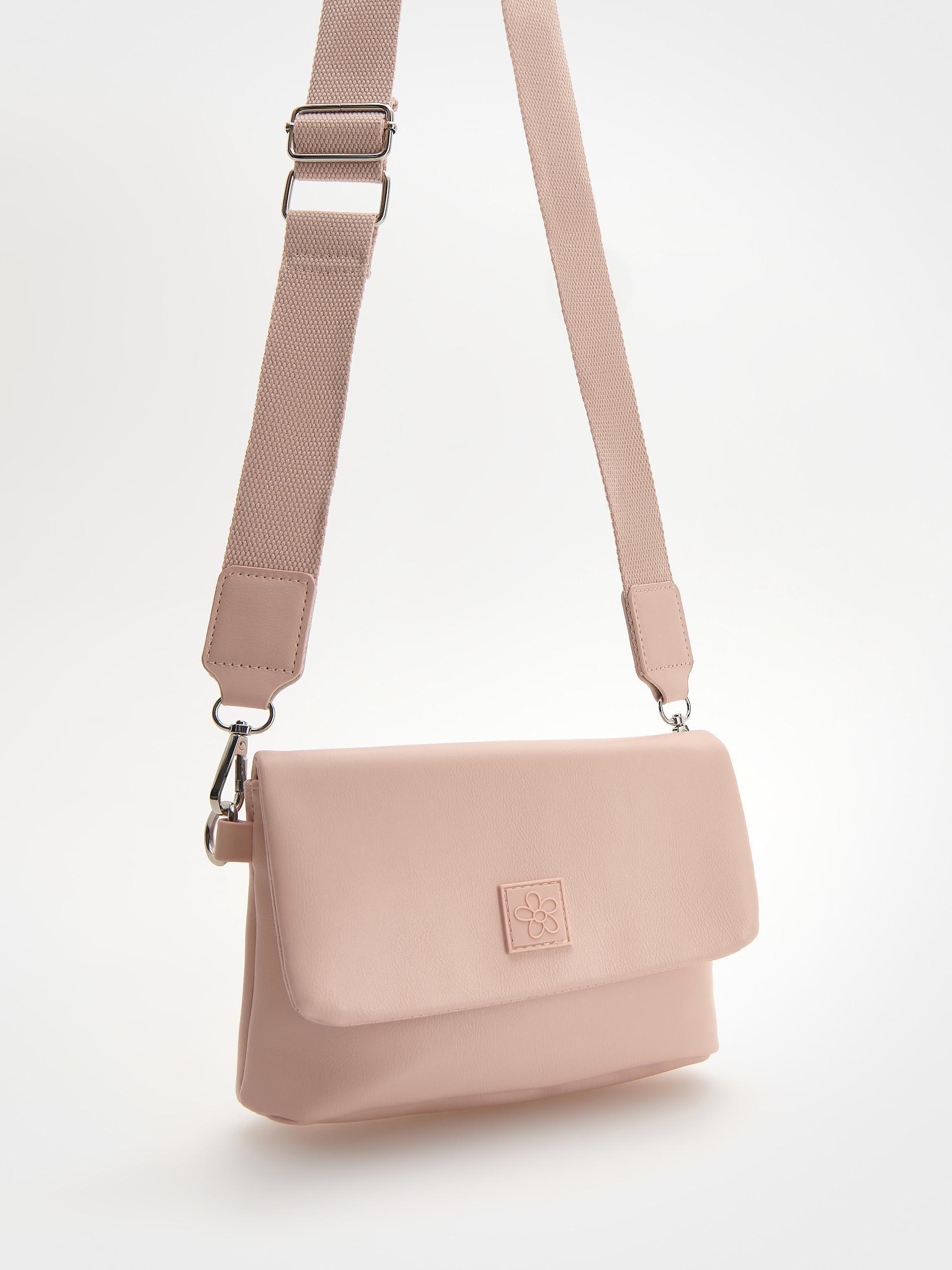 Pink Messenger Bag, Pink, large image number 1