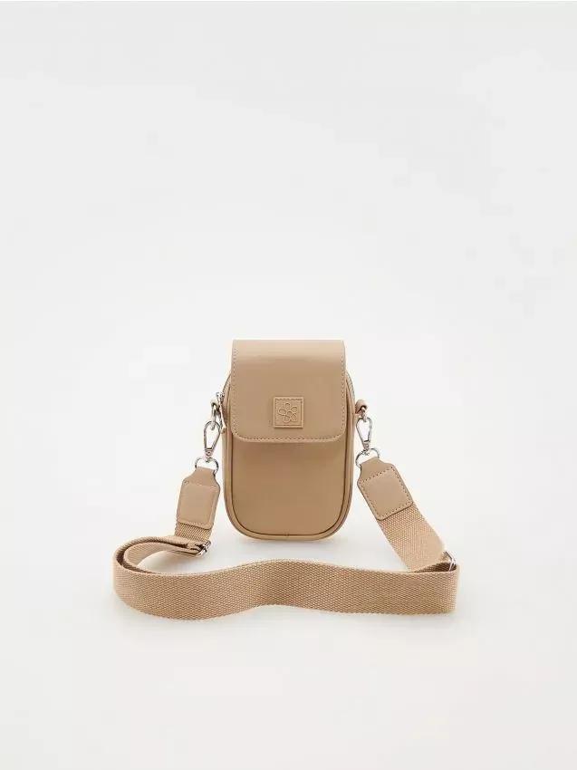 Reserved - Beige Bumbag With Patch , Kids Girls