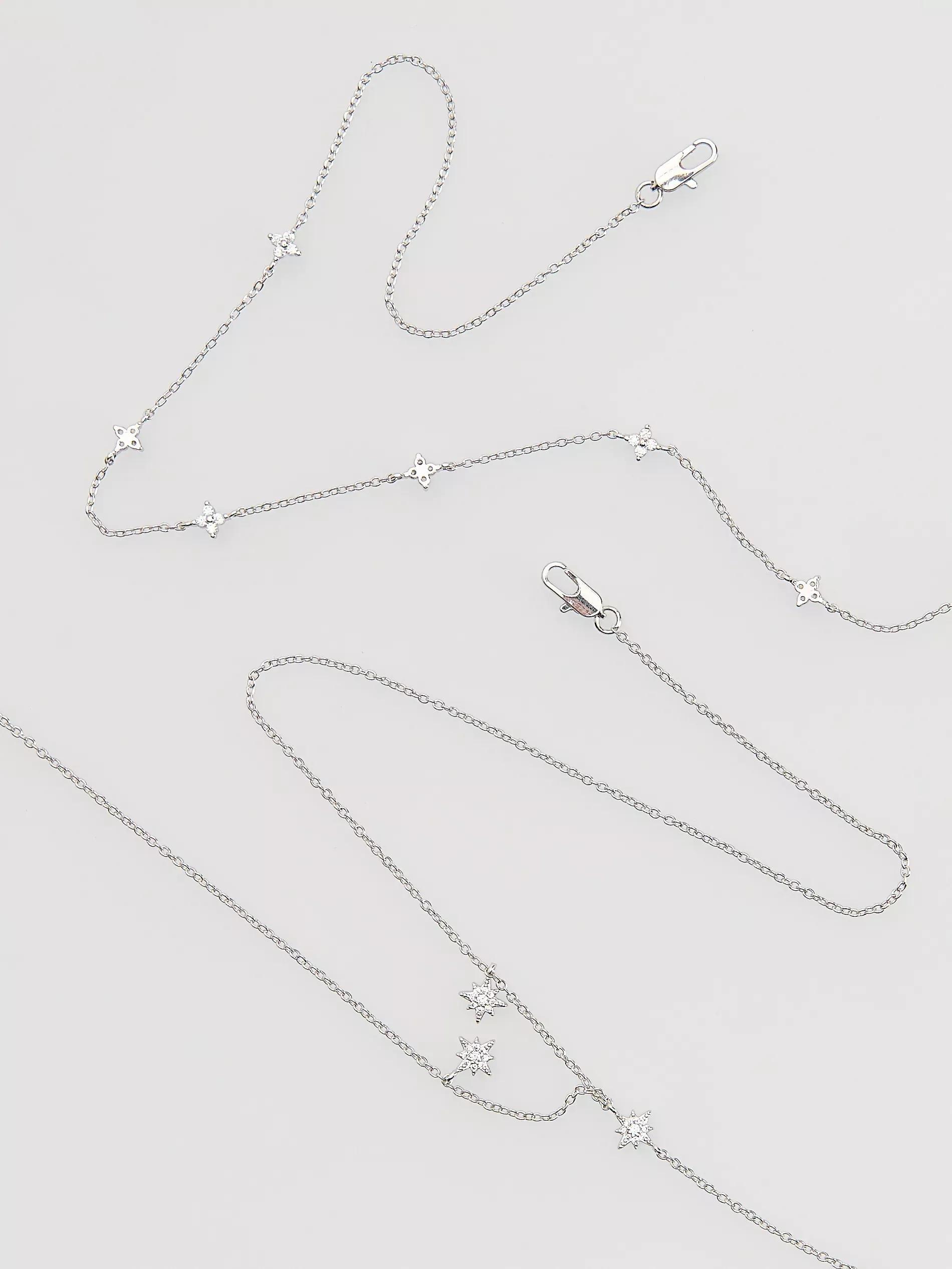 Silver Necklace, Silver, large image number 2