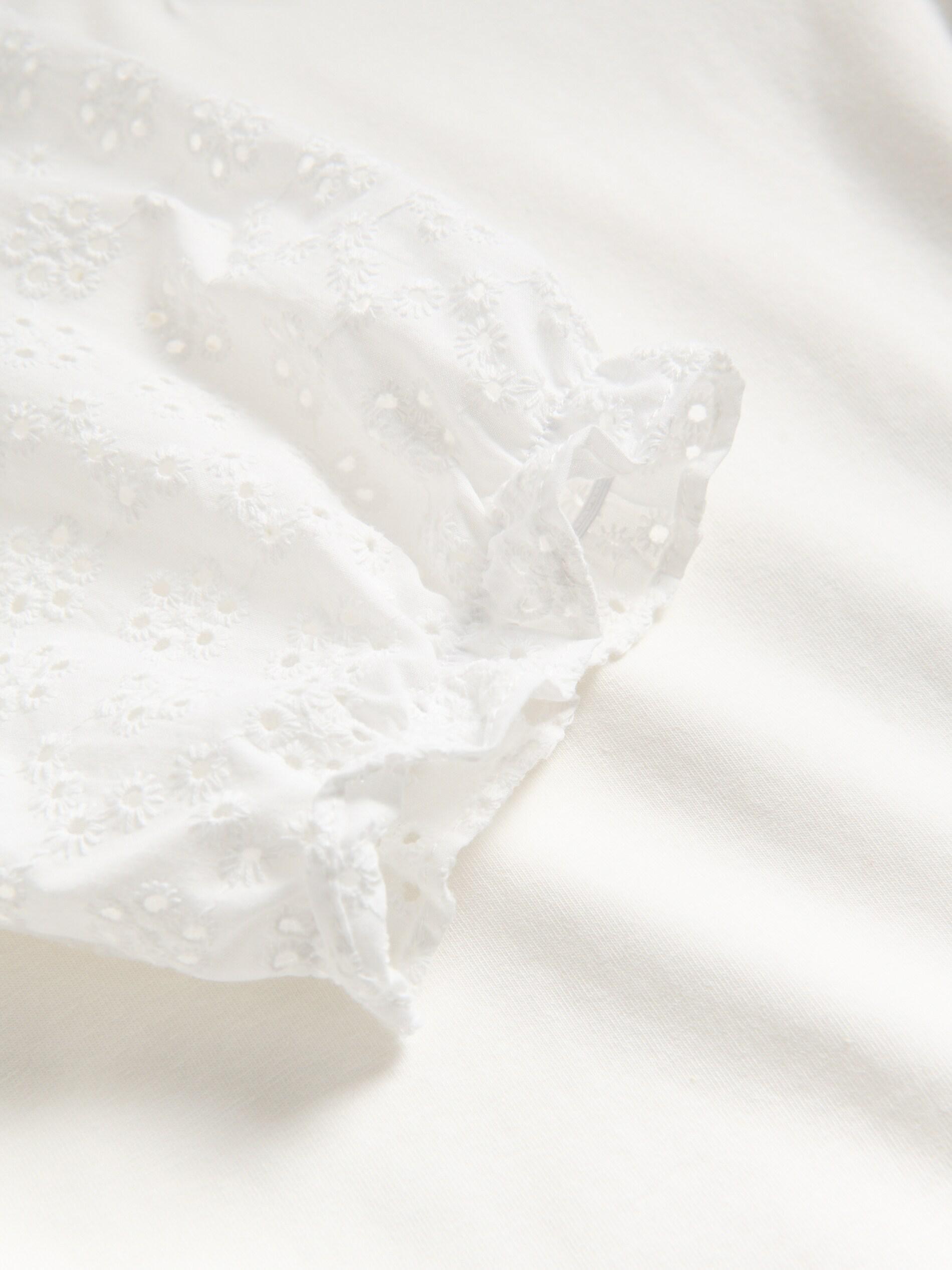 CREAM Puff sleeve blouse, Ivory, large image number 3