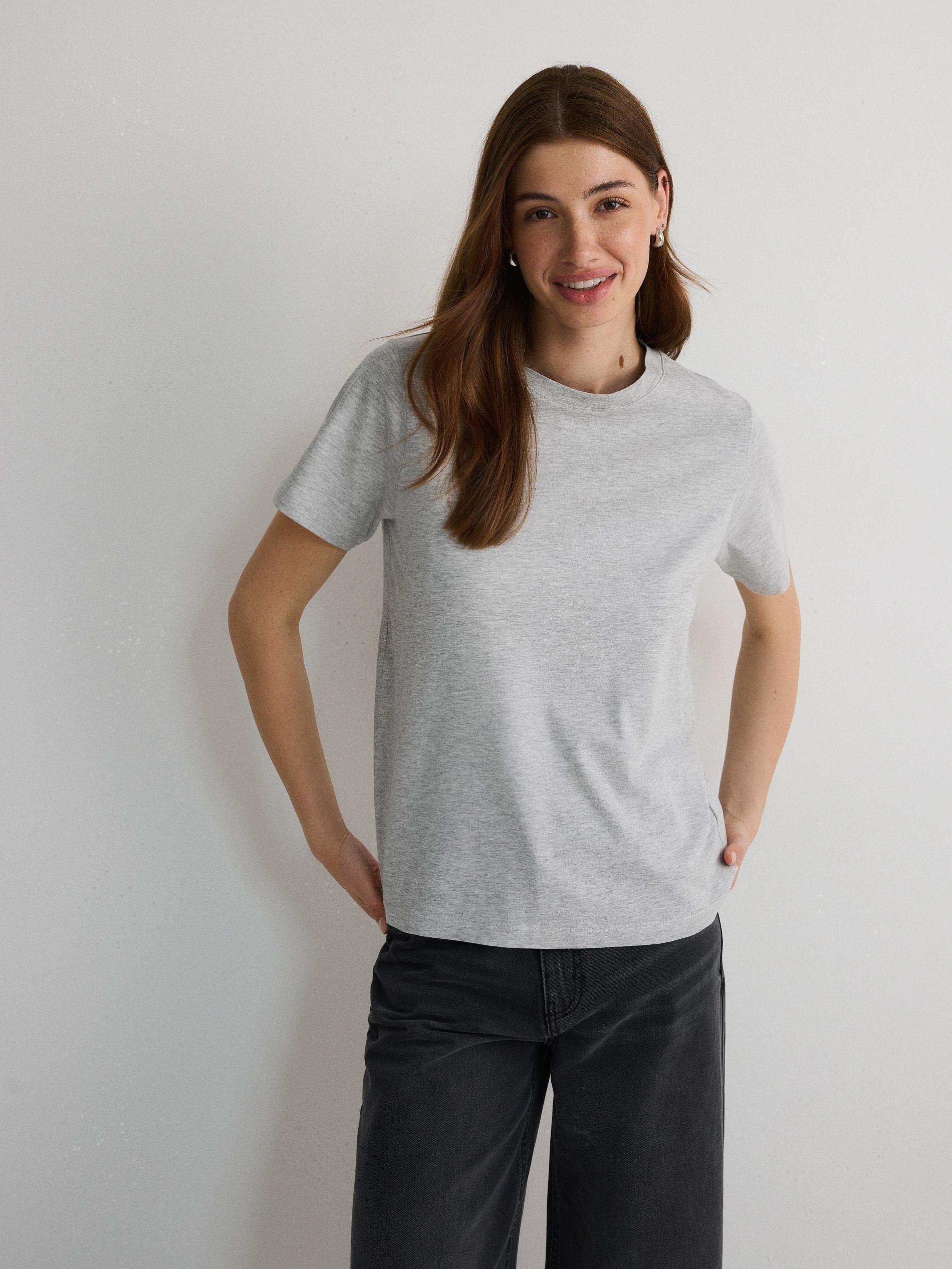 Grey Cotton T-Shirt, , large image number 1