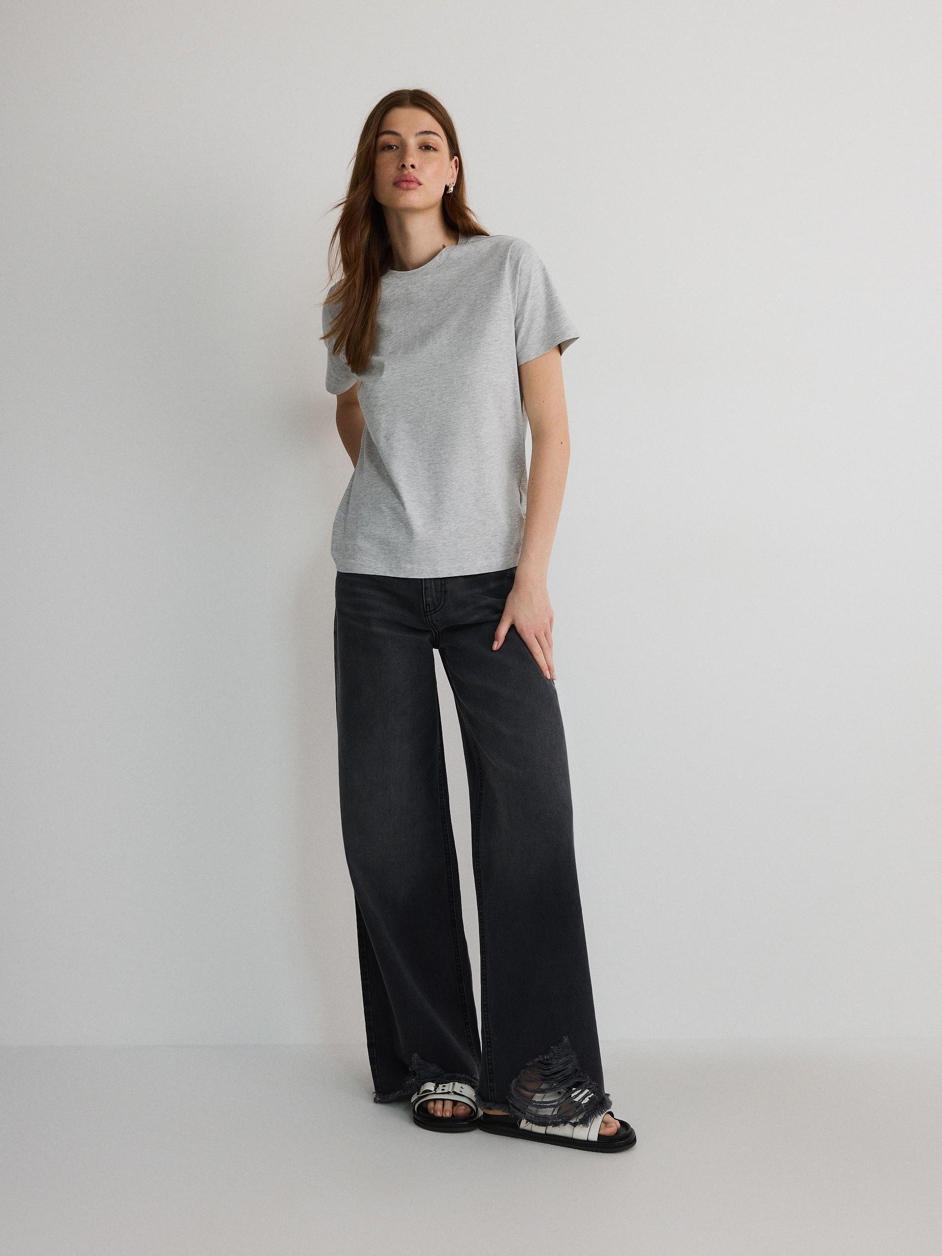 Grey Cotton T-Shirt, , large image number 2