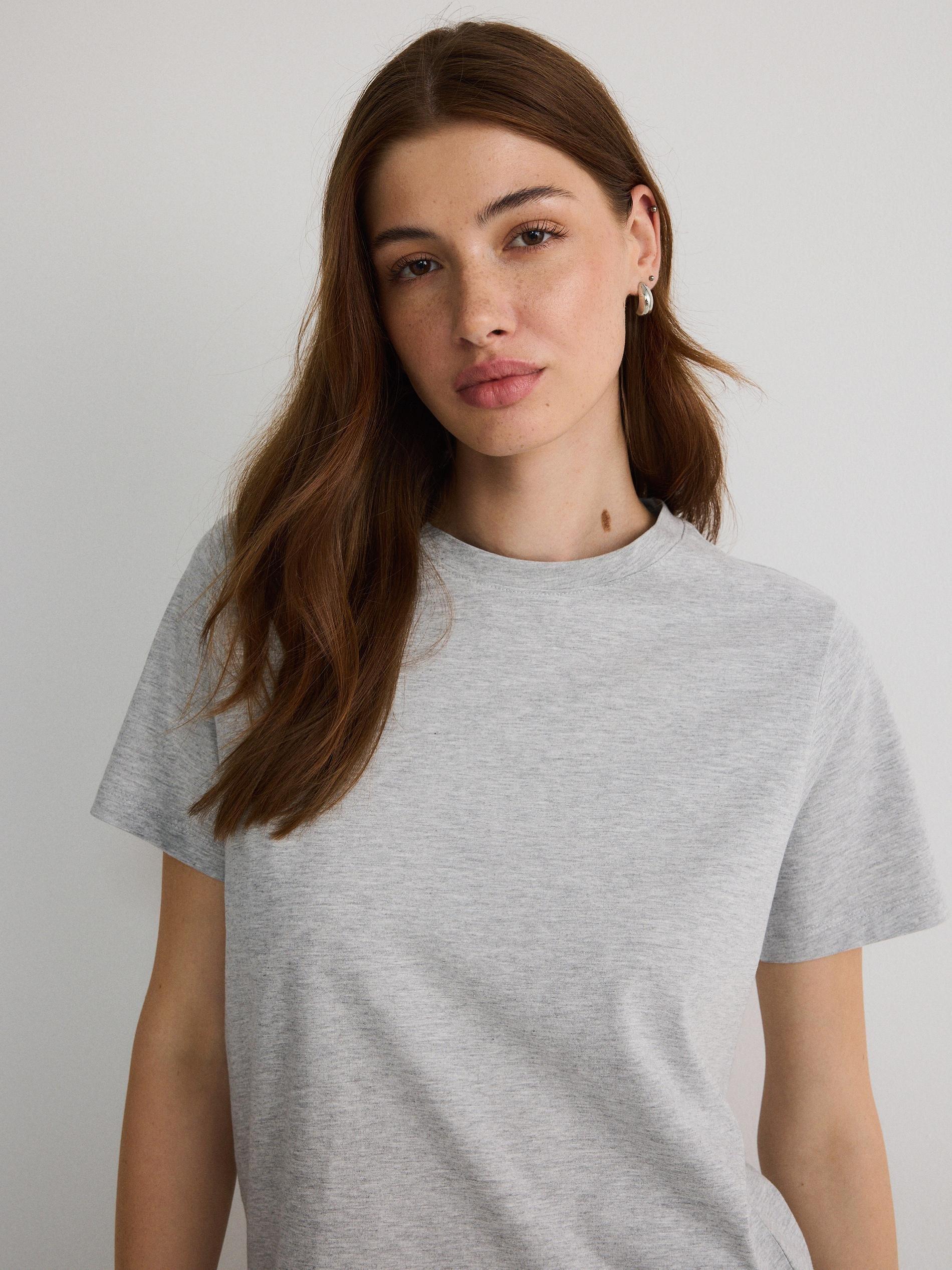 Grey Cotton T-Shirt, , large image number 3