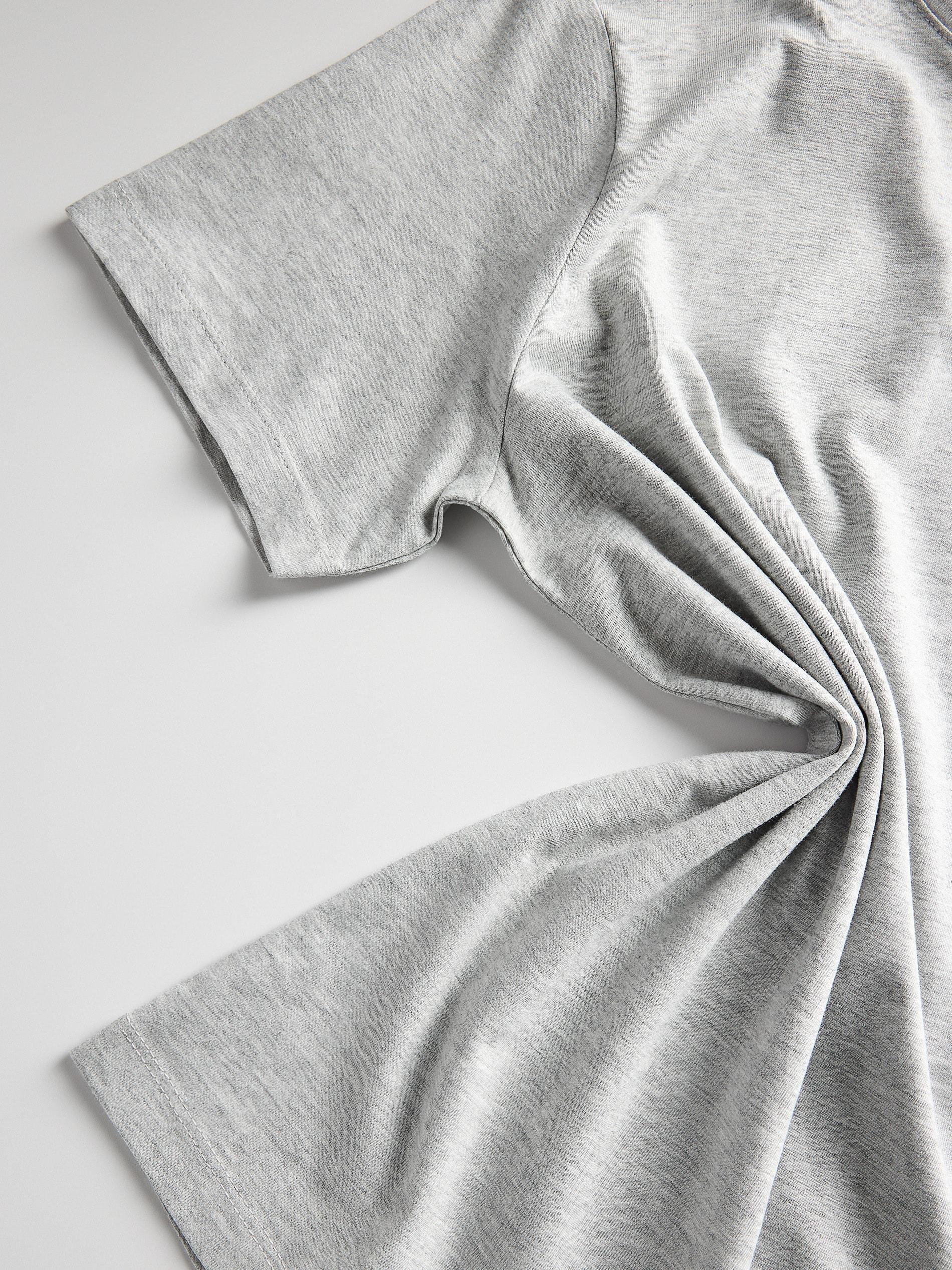 Grey Cotton T-Shirt, , large image number 5