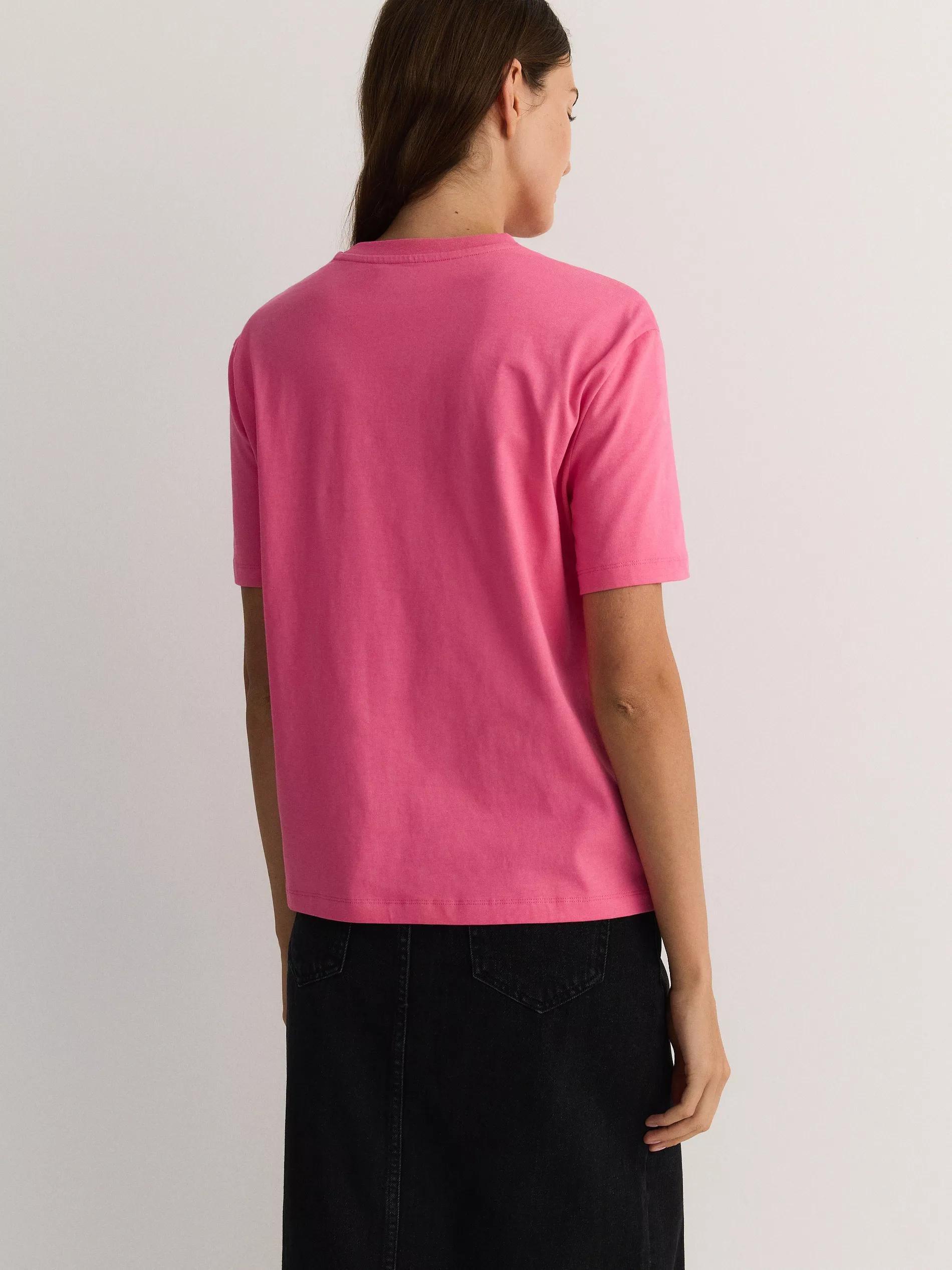 Pink Regular Fit Printed T-Shirt, , large image number 5