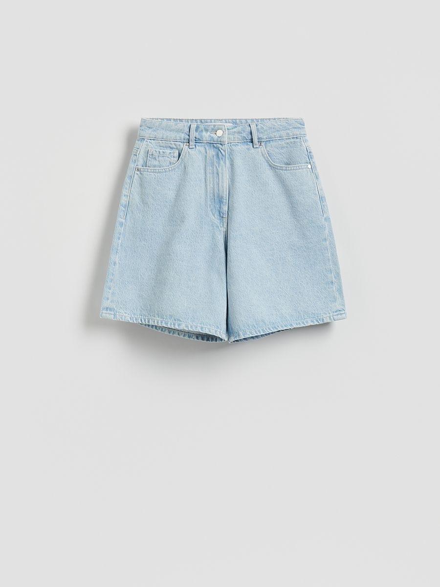 Denim bermuda shorts, , large image number 4