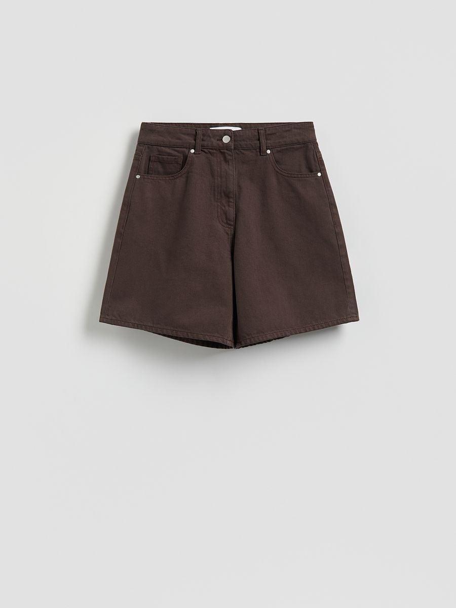 Denim bermuda shorts, , large image number 4