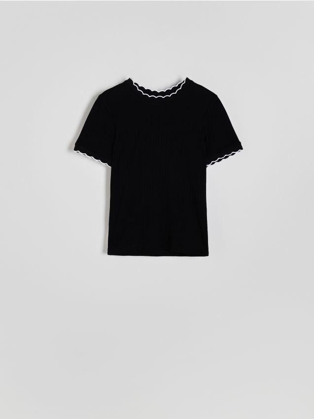 Black Jersey T-Shirt, , large image number 3