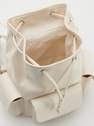 Reserved - cream Faux leather backpack