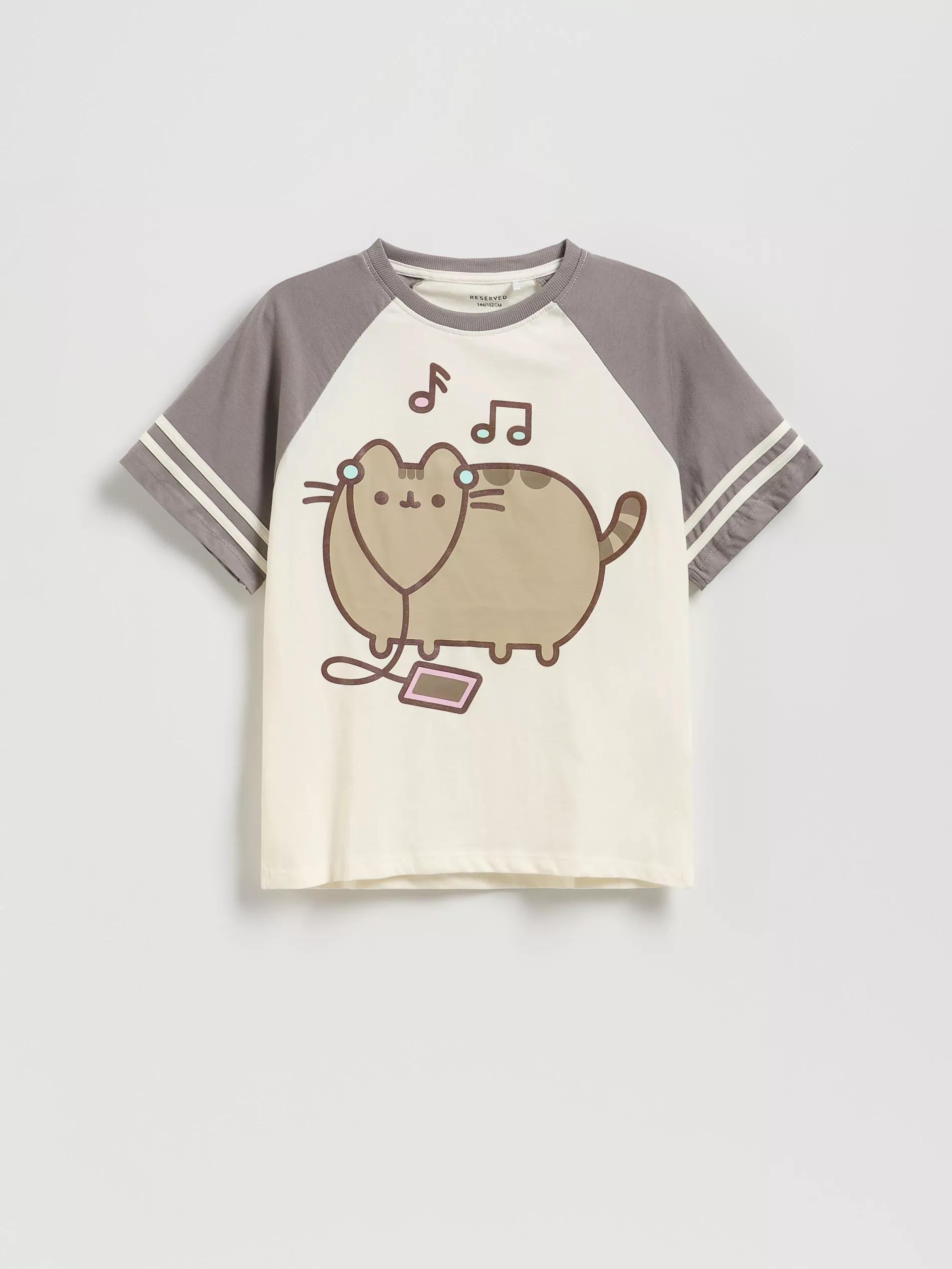 MULTICOLOR Pusheen T-shirt, Multicolor, medium
