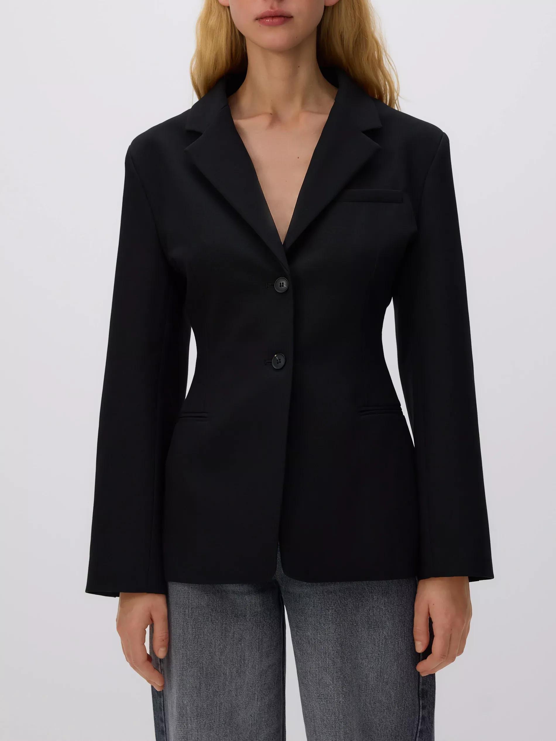 BLACK Slim fit blazer, Black, large image number 1