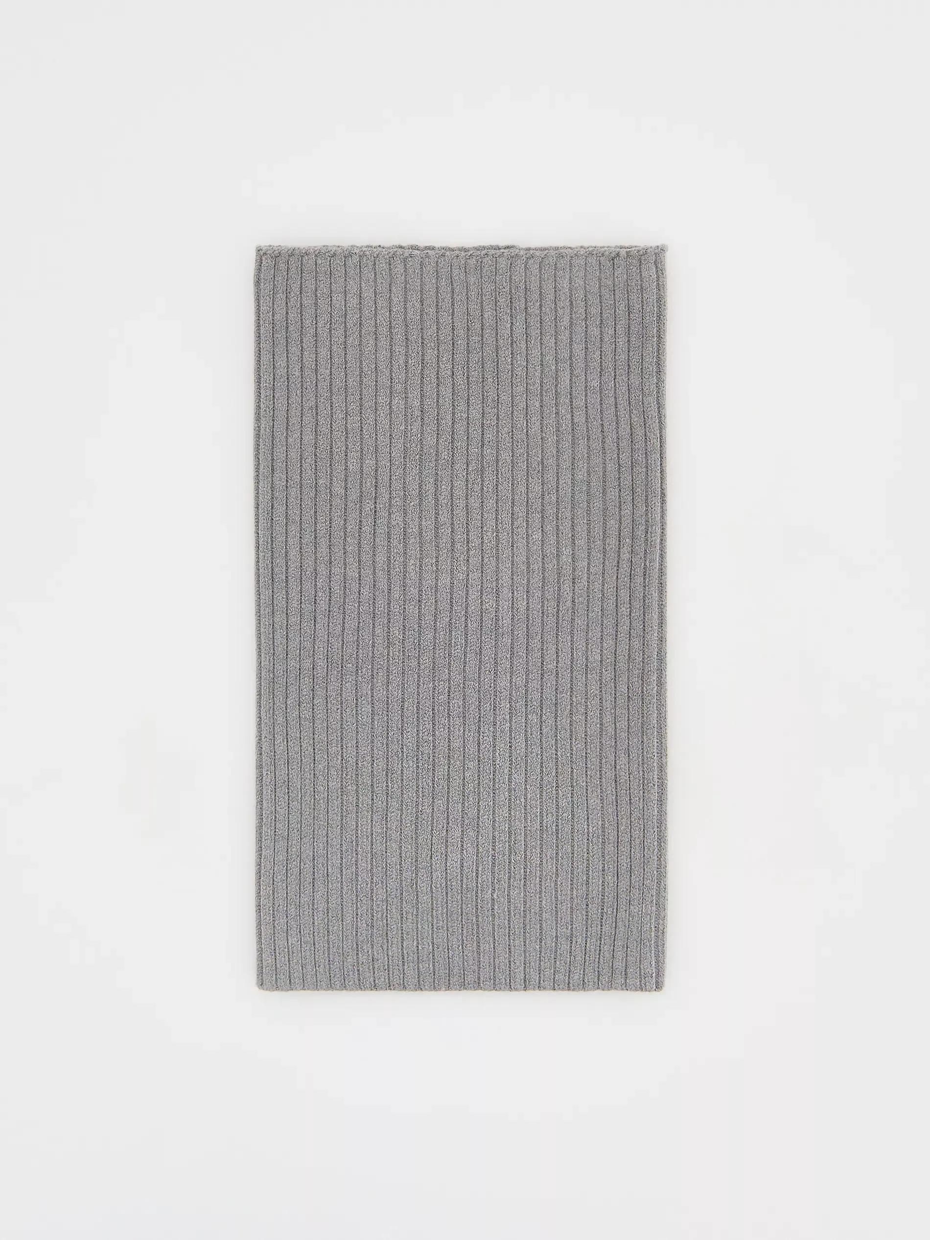 Grey Snood Made Of Structured Fabric, Light grey, large image number 1