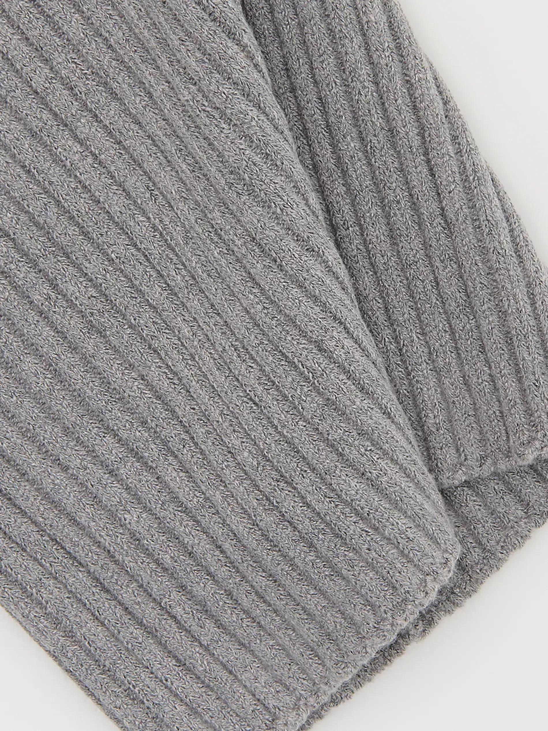 Grey Snood Made Of Structured Fabric, Light grey, large image number 2