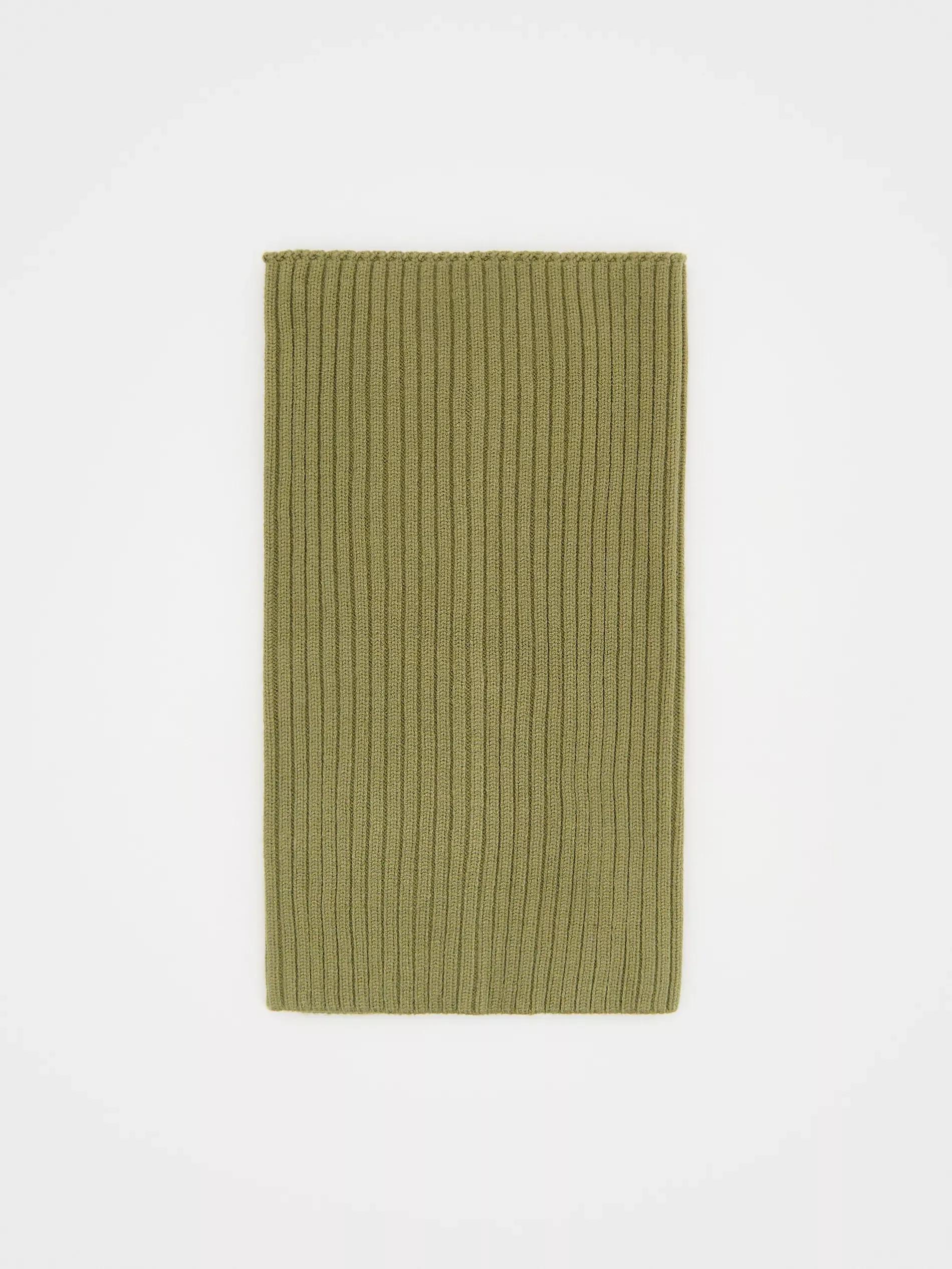 Green Snood Made Of Structured Fabric, Green, large image number 1