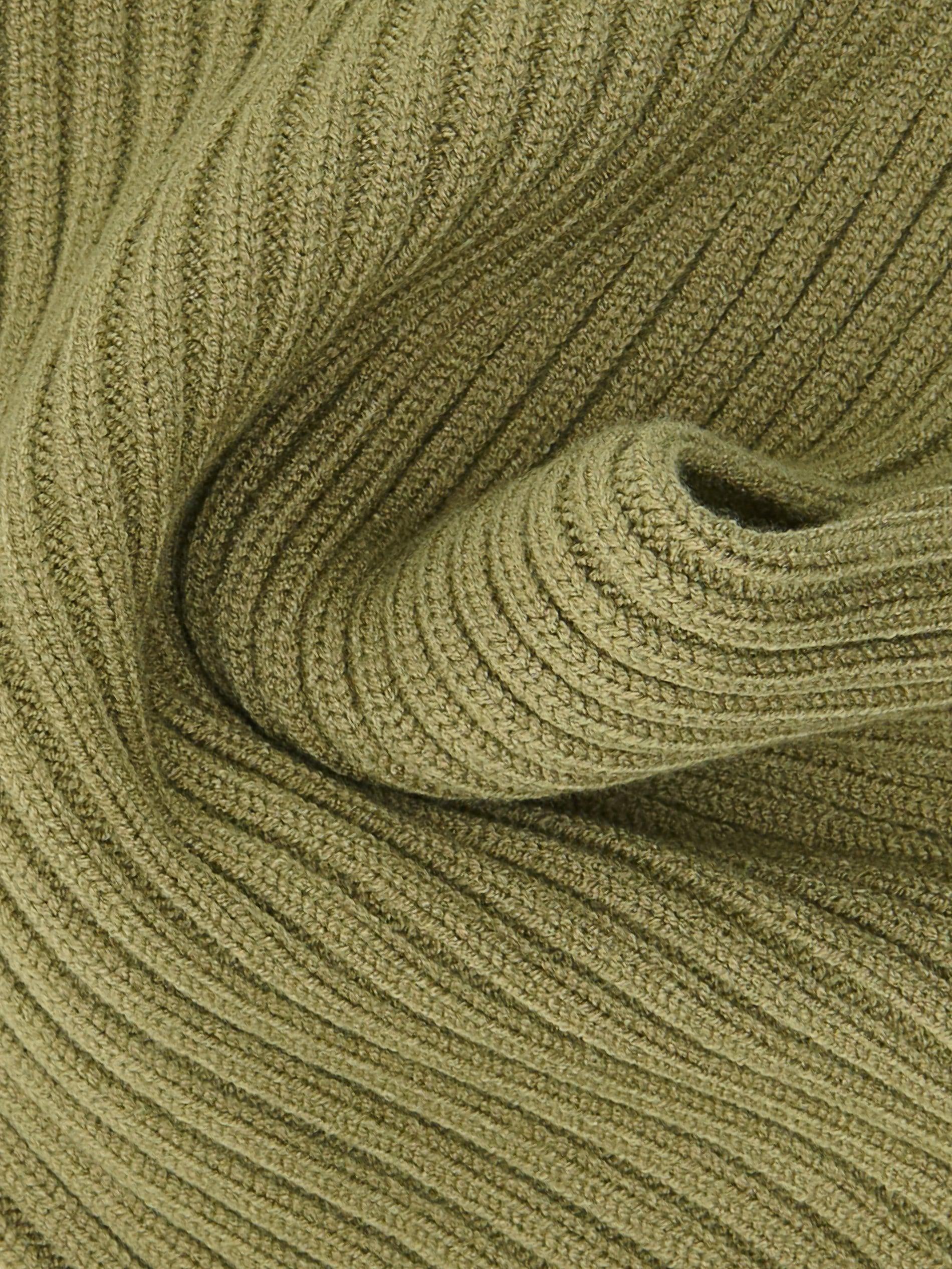 Green Snood Made Of Structured Fabric, Green, large image number 2