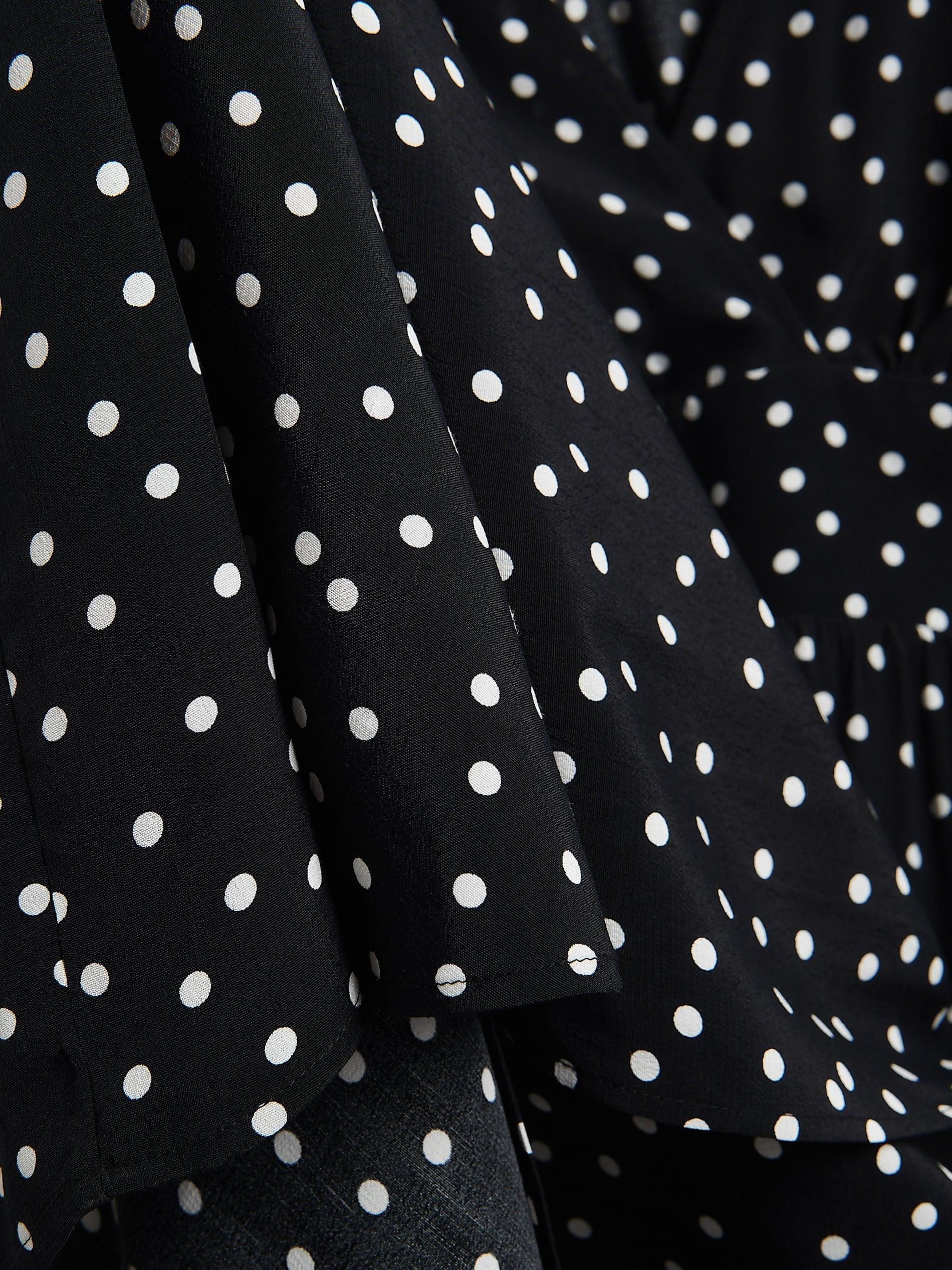 Black Viscose Dress, Black, large image number 5