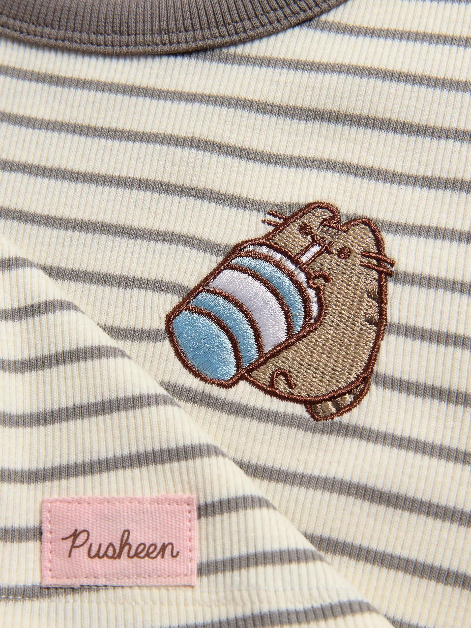 Multicolour Pusheen Striped T-Shirt, , large image number 3