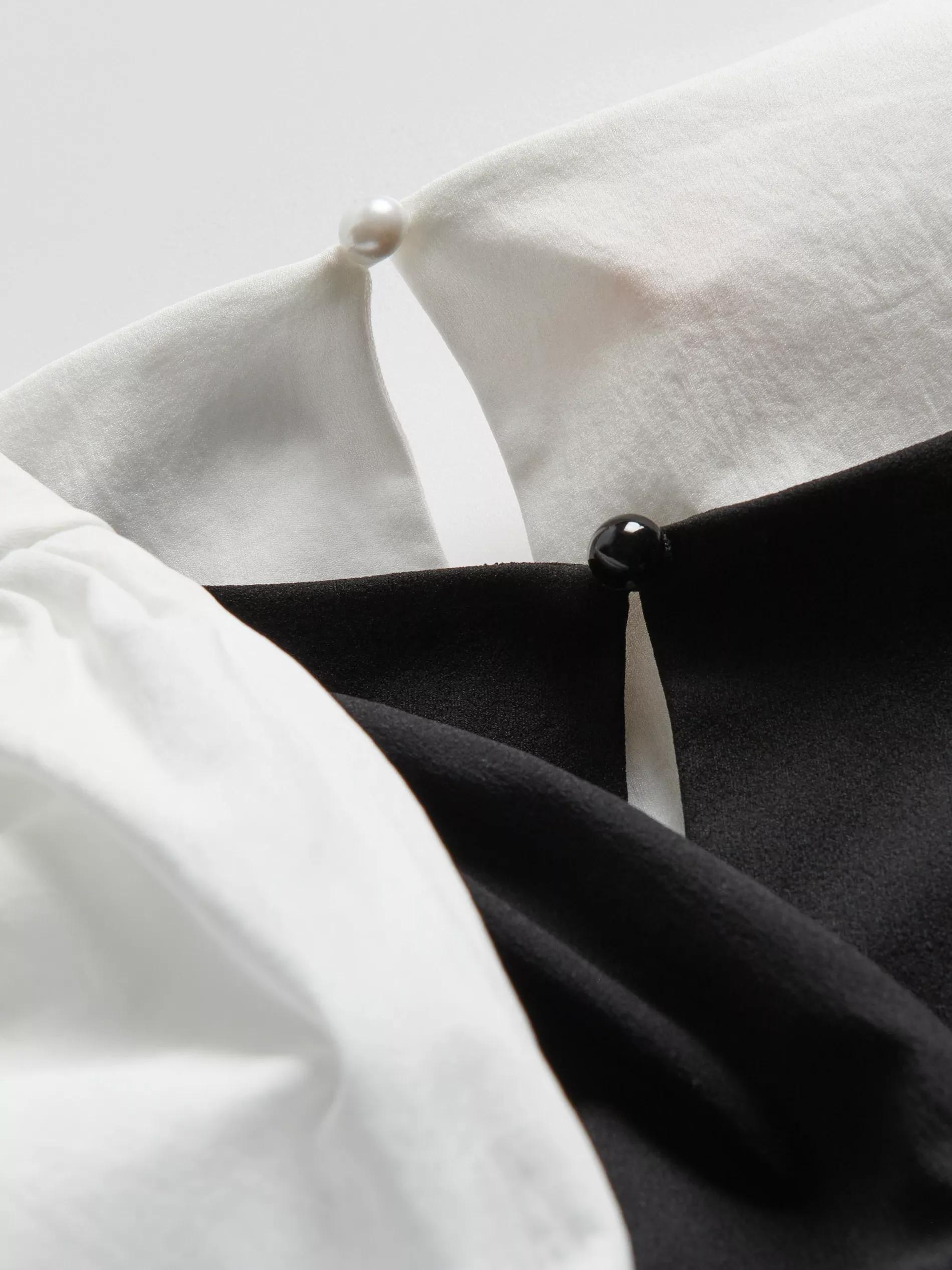 White Puff Sleeve Top, , large image number 1