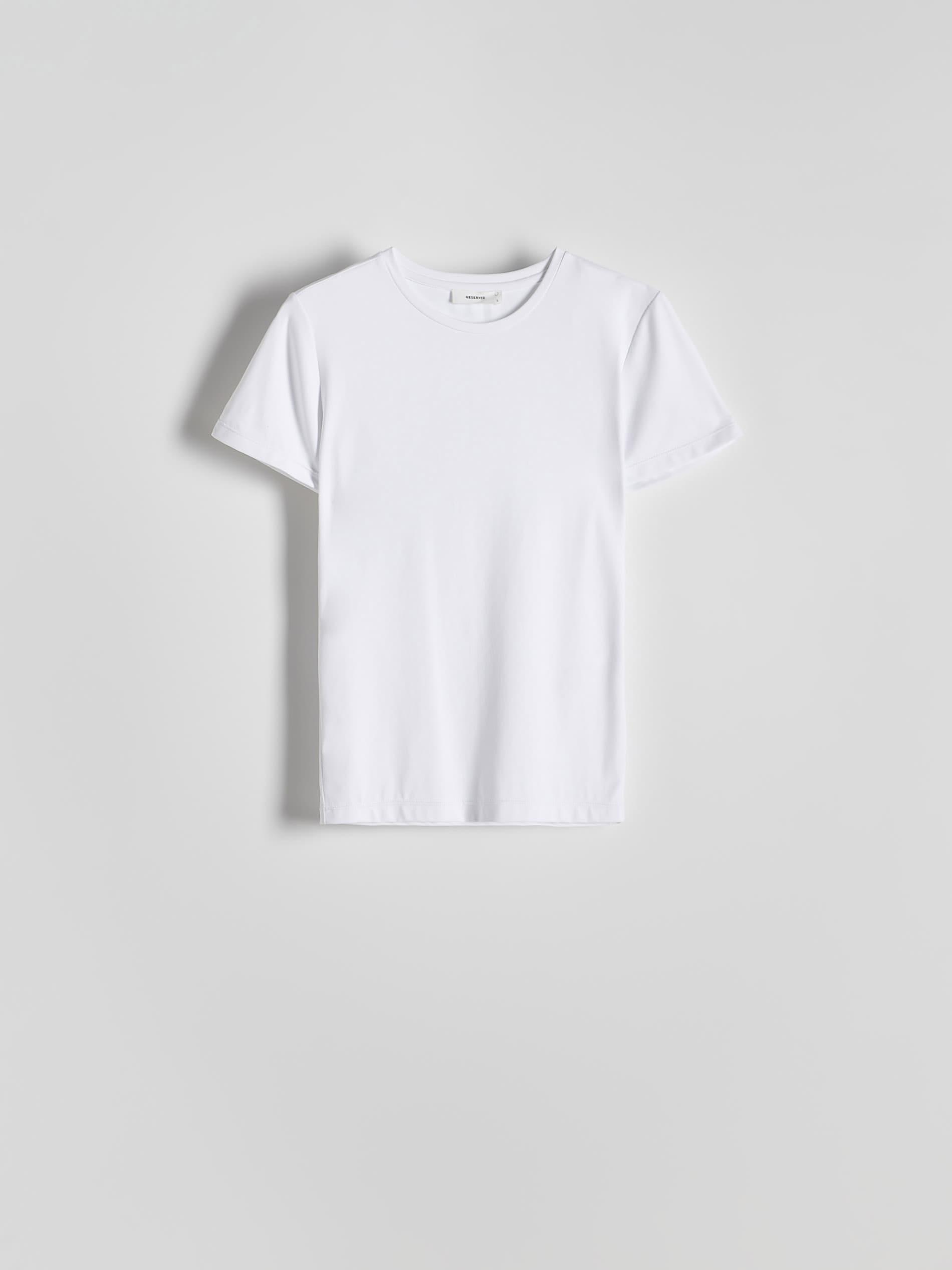 White Jersey T-Shirt, , large image number 4