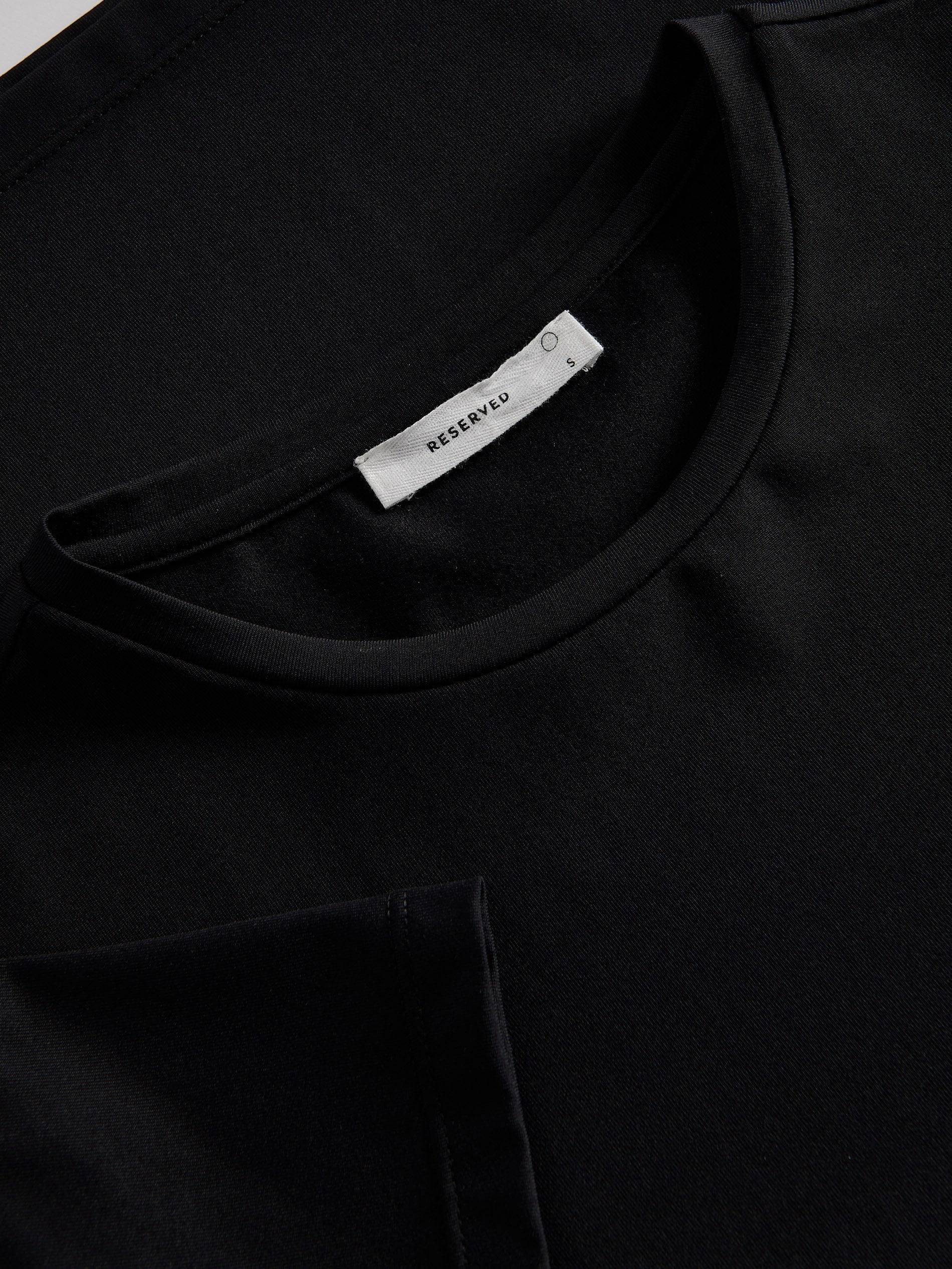 Black Jersey T-Shirt, Black, large image number 4