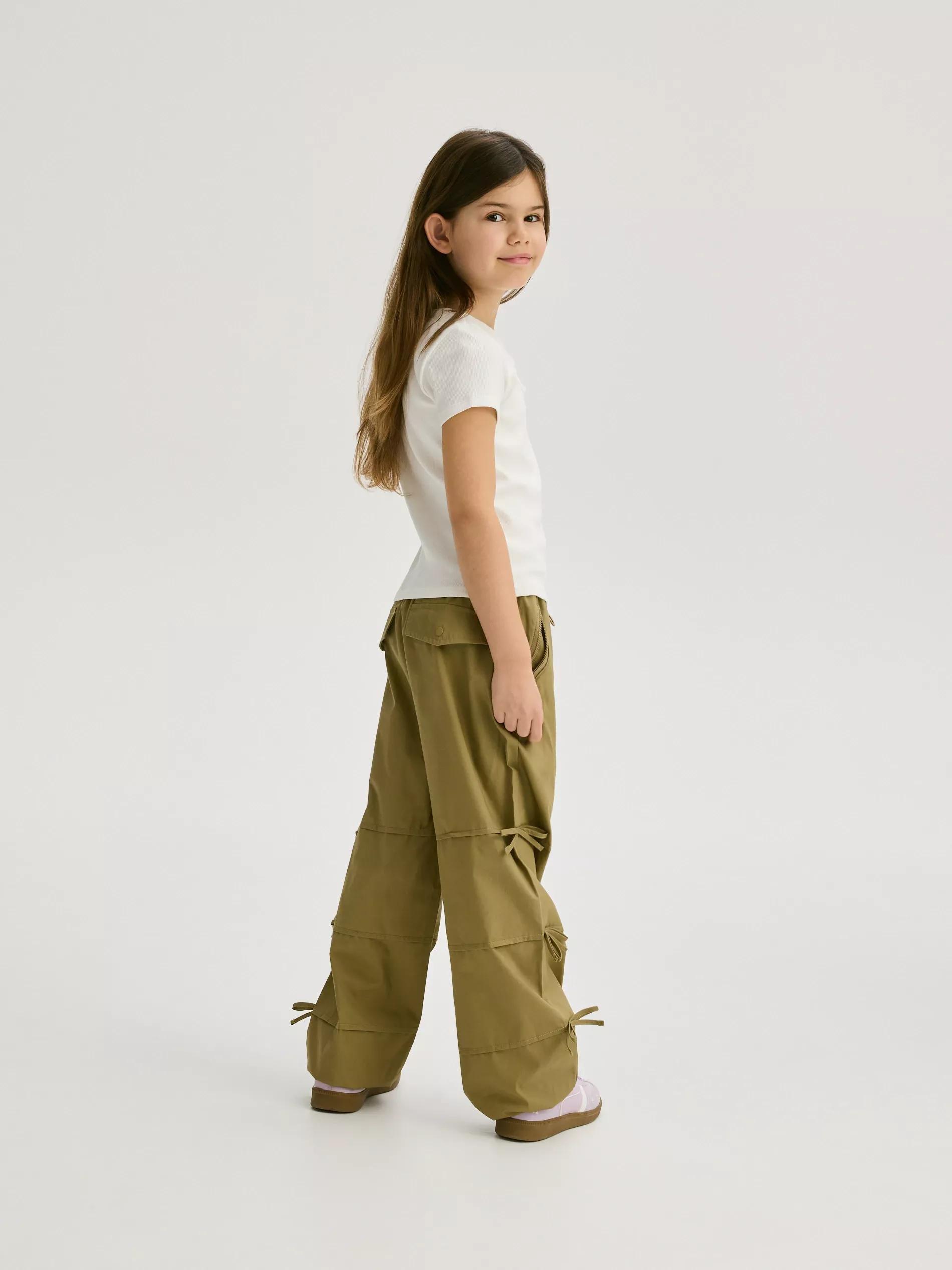 Cream Striped Knit T-Shirt With Deep Back Neckline, Ivory, large image number 4