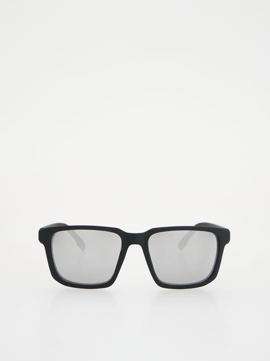 Black Wayfarer Sunglasses, Black, large image number 0