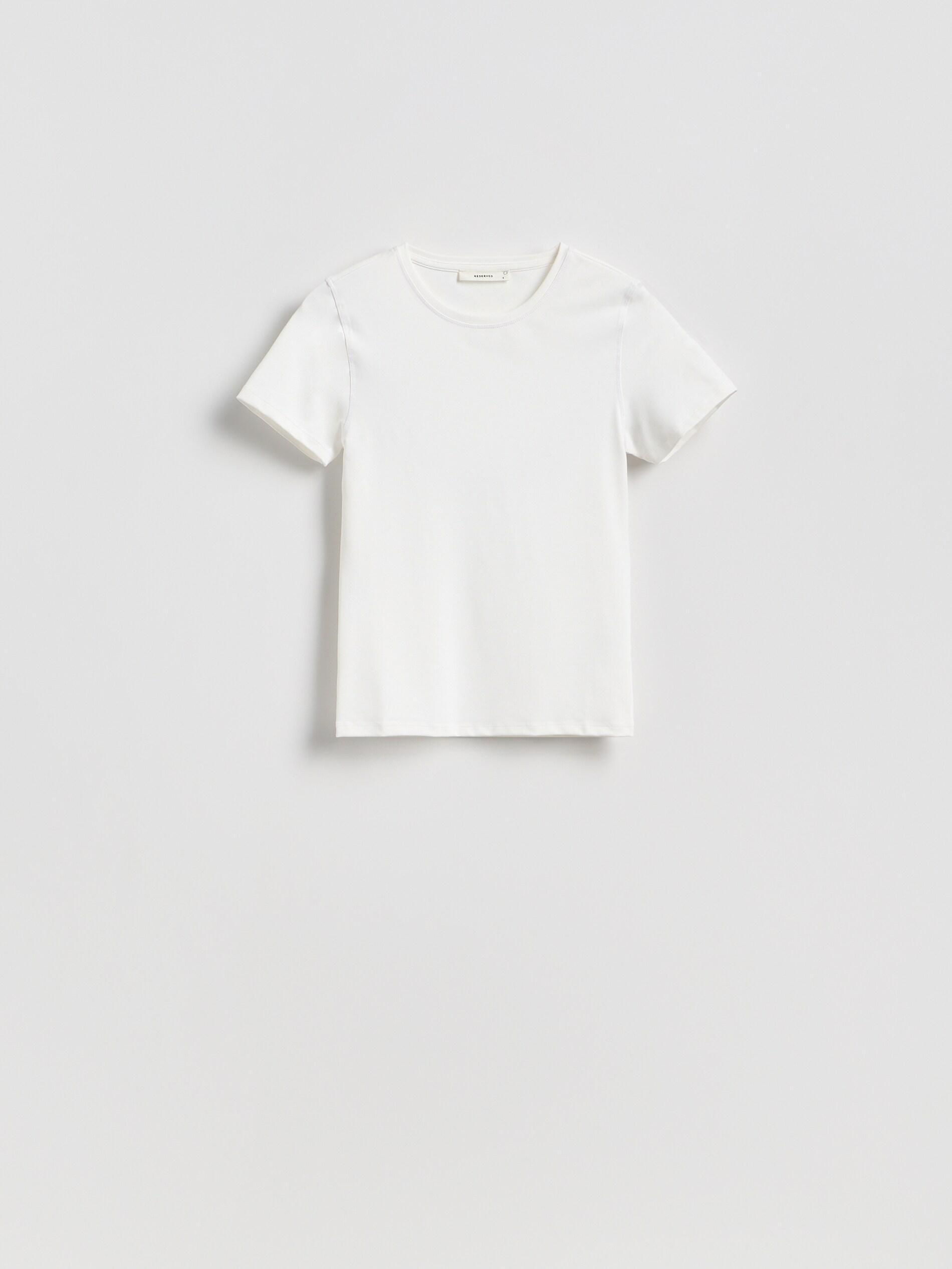 White Plain Regular Fit T-Shirt, White, large image number 4