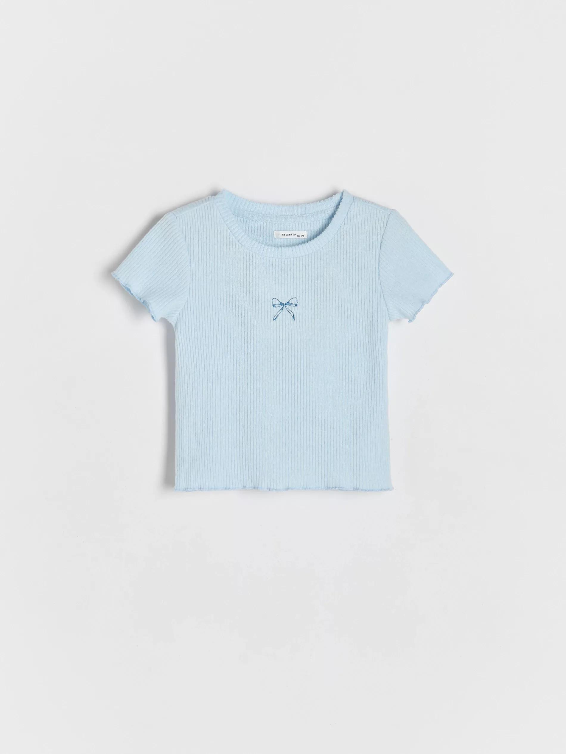 Blue Striped Knit T-Shirt, , large image number 1