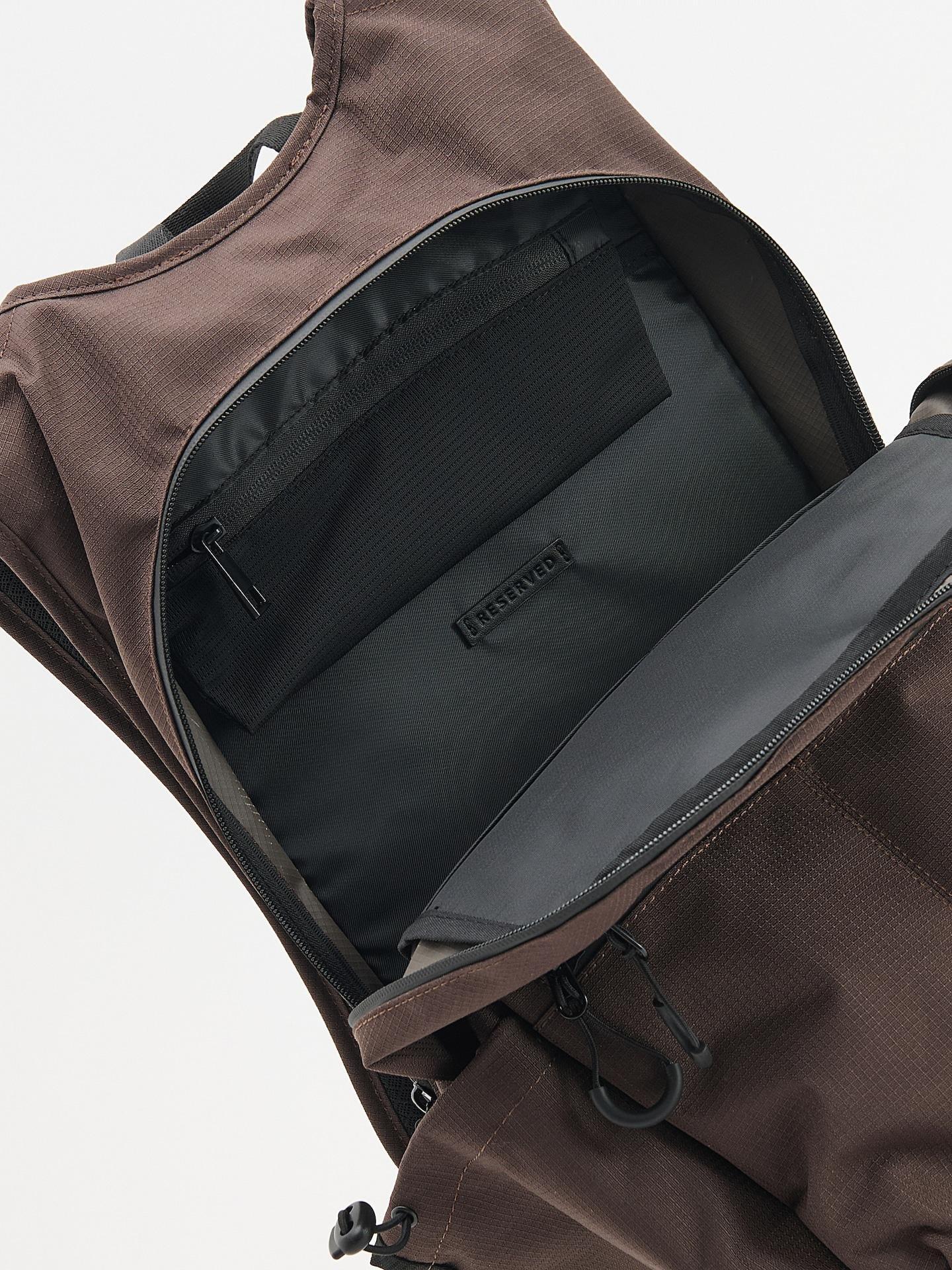 Brown Spacious Backpack With Handle, Brown, large image number 4