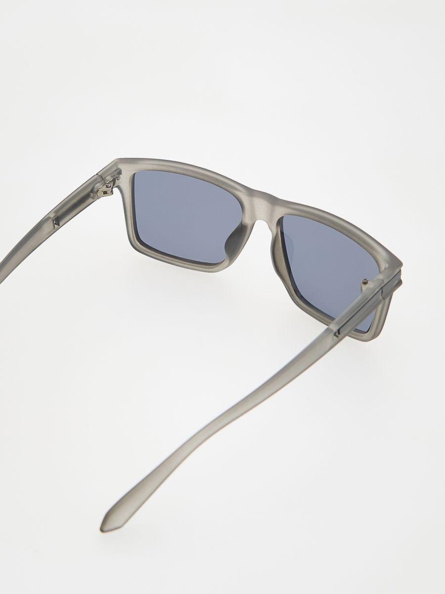 Grey Wayfarer Sunglasses, Grey, large image number 1