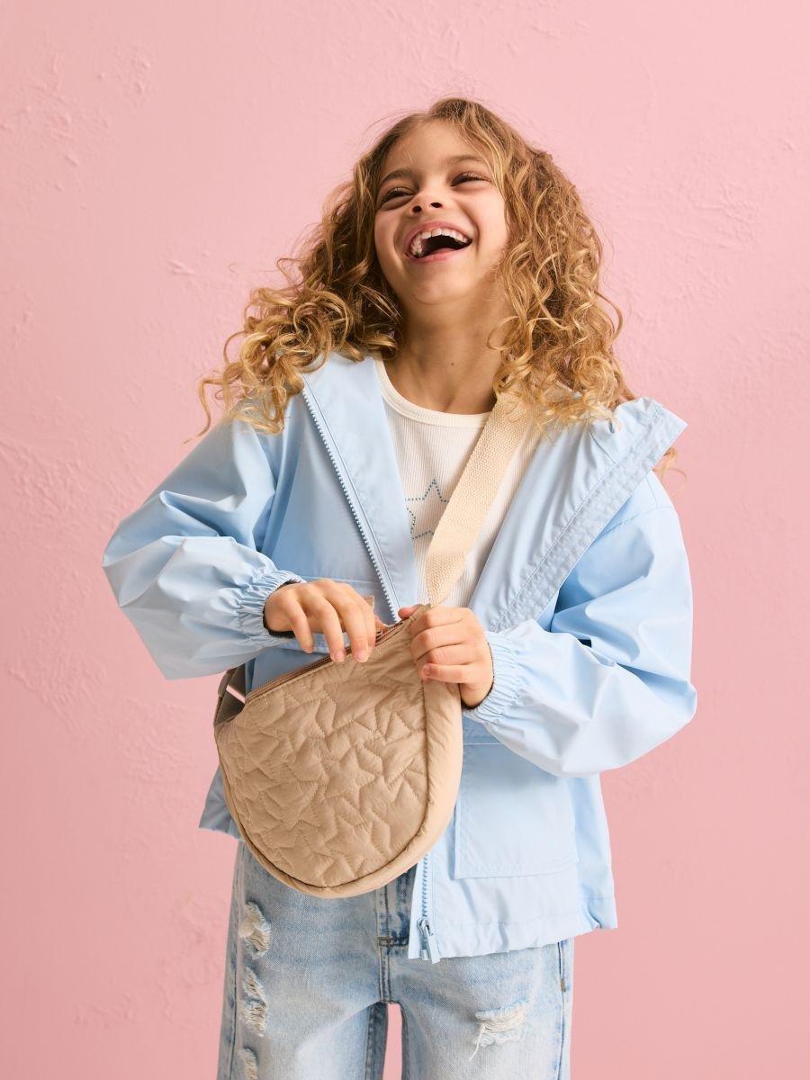 Beige Quilted Handbag With Adjustable Strap, Beige, large image number 0