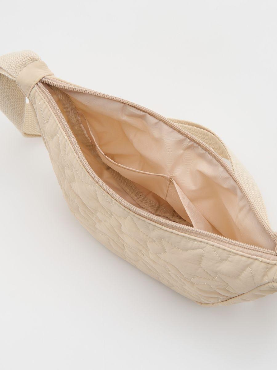 Beige Quilted Handbag With Adjustable Strap, Beige, large image number 1