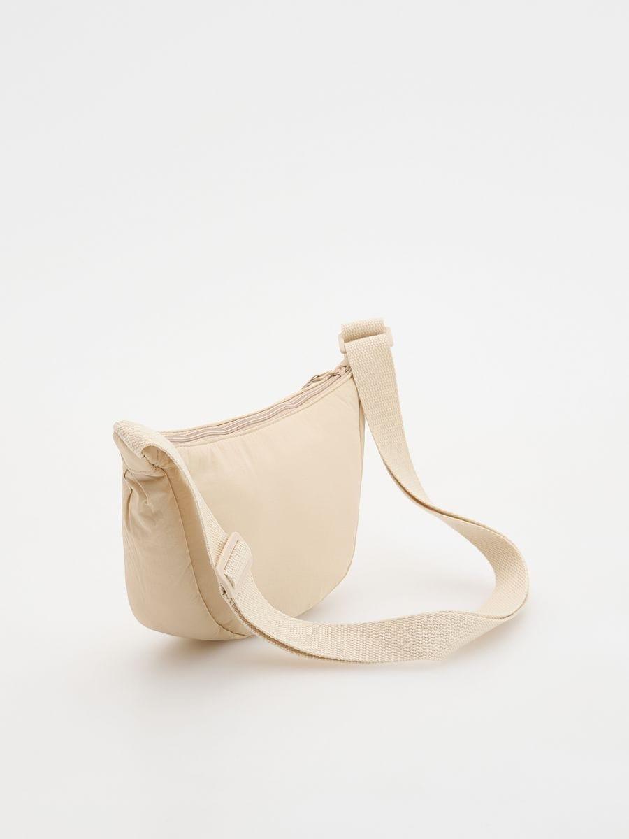 Beige Quilted Handbag With Adjustable Strap, Beige, large image number 2