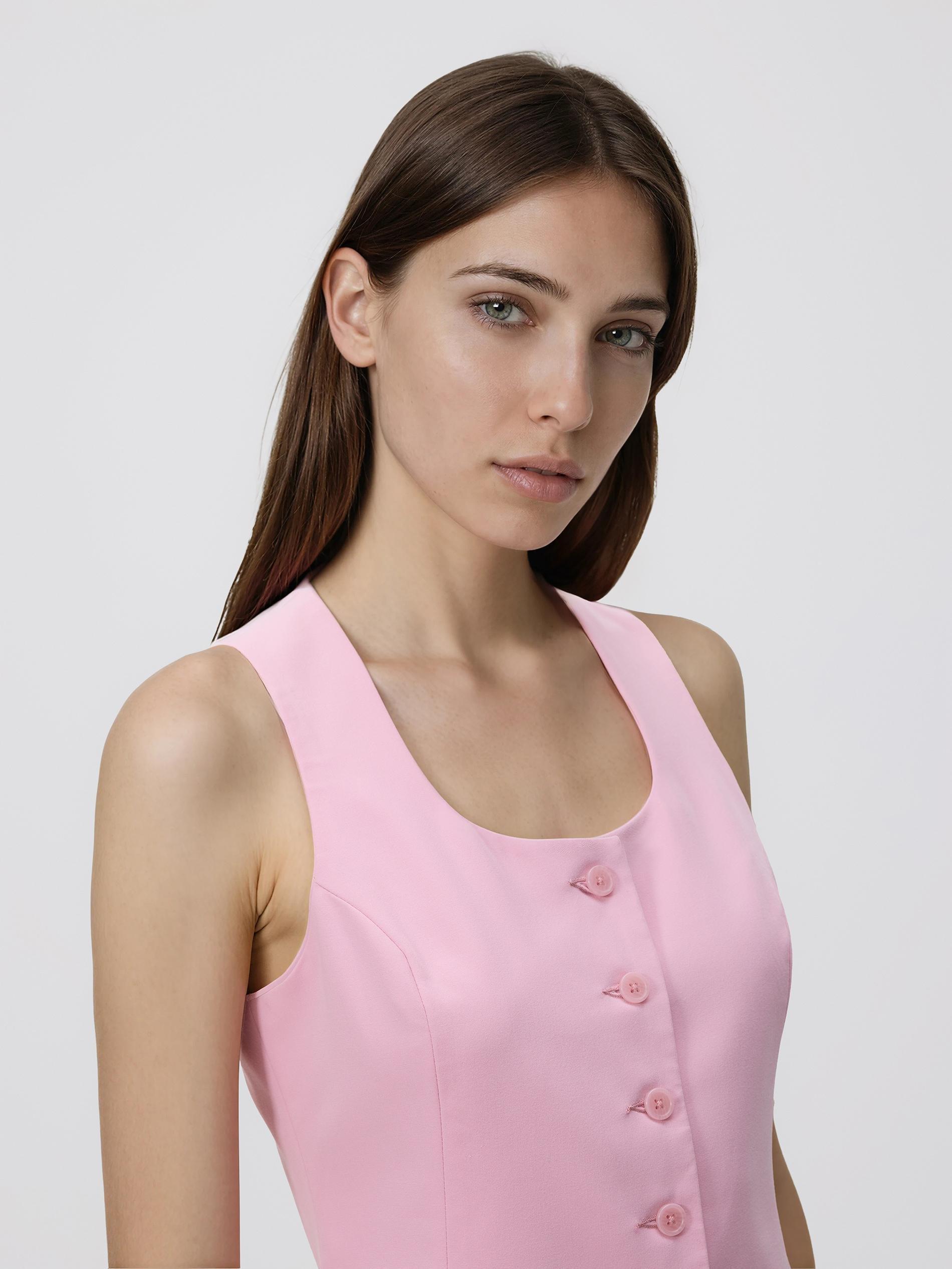 Pink Viscose Rich Vest, Pink, large image number 2