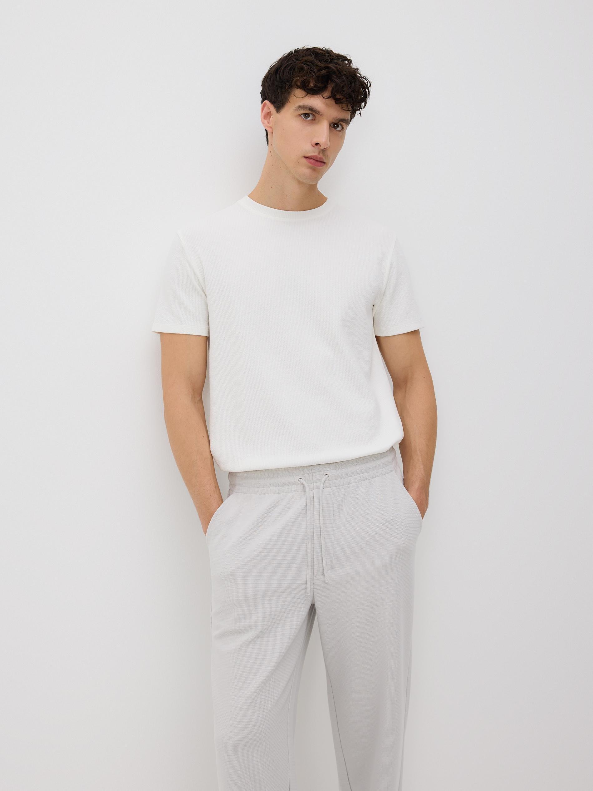 Grey Trousers With Tie Detail, Light grey, large image number 2