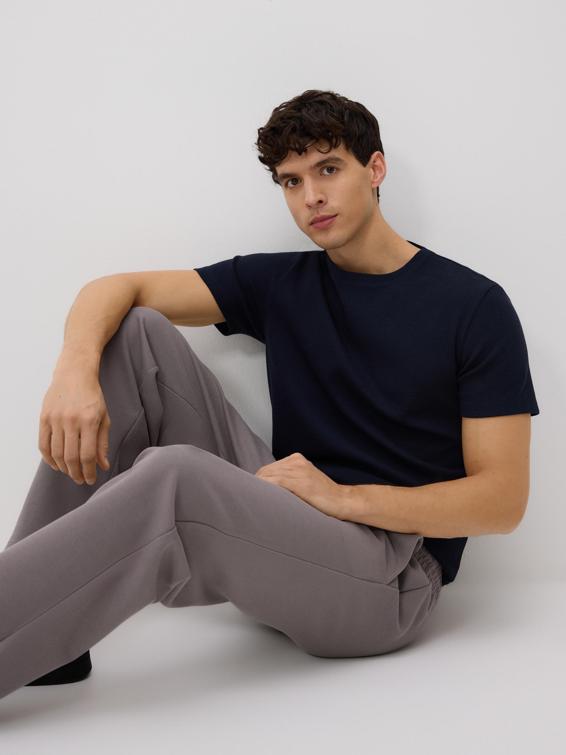 Brown Trousers With Tie Detail, Brown, large image number 0