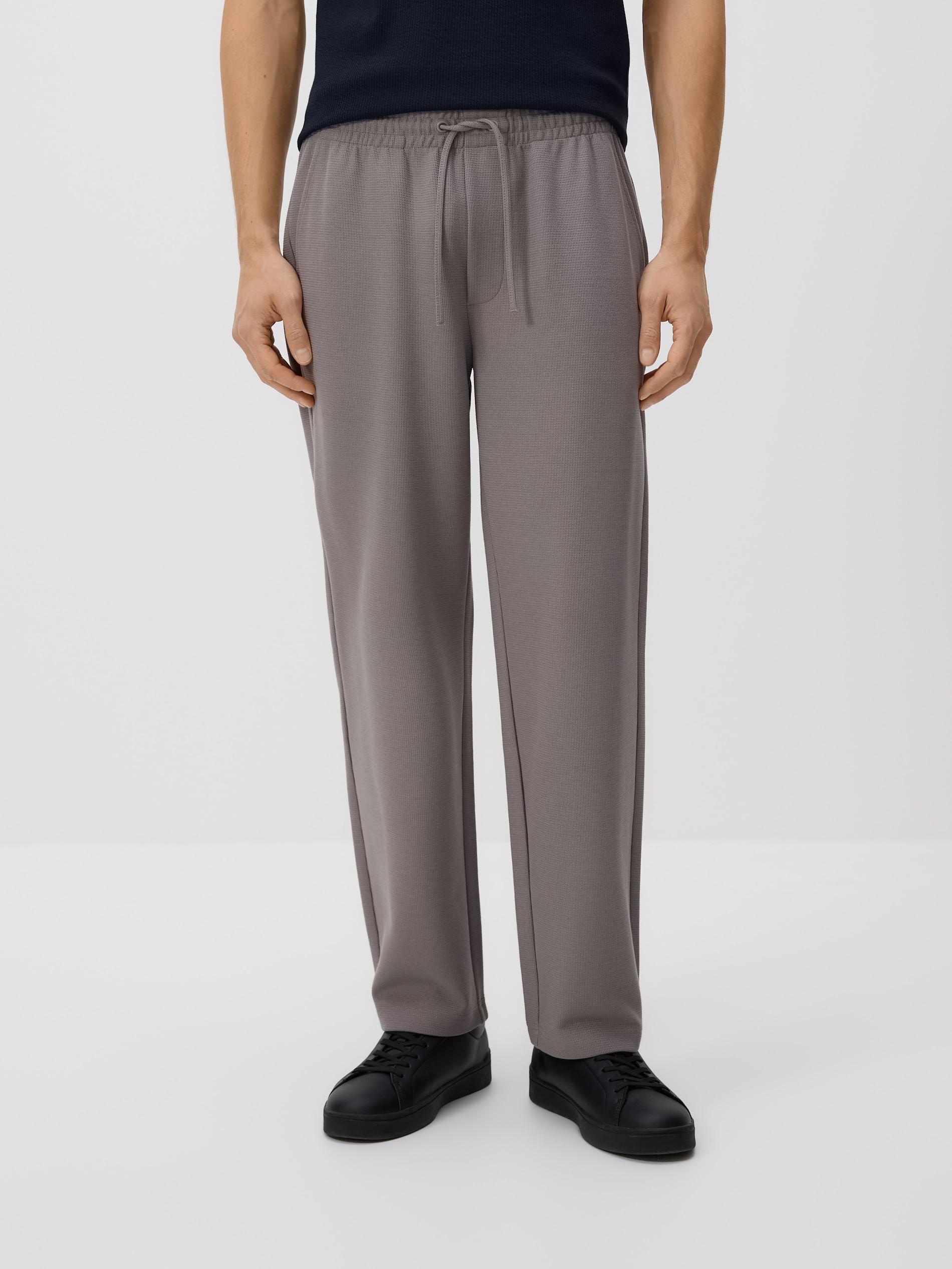 Brown Trousers With Tie Detail, Brown, large image number 1