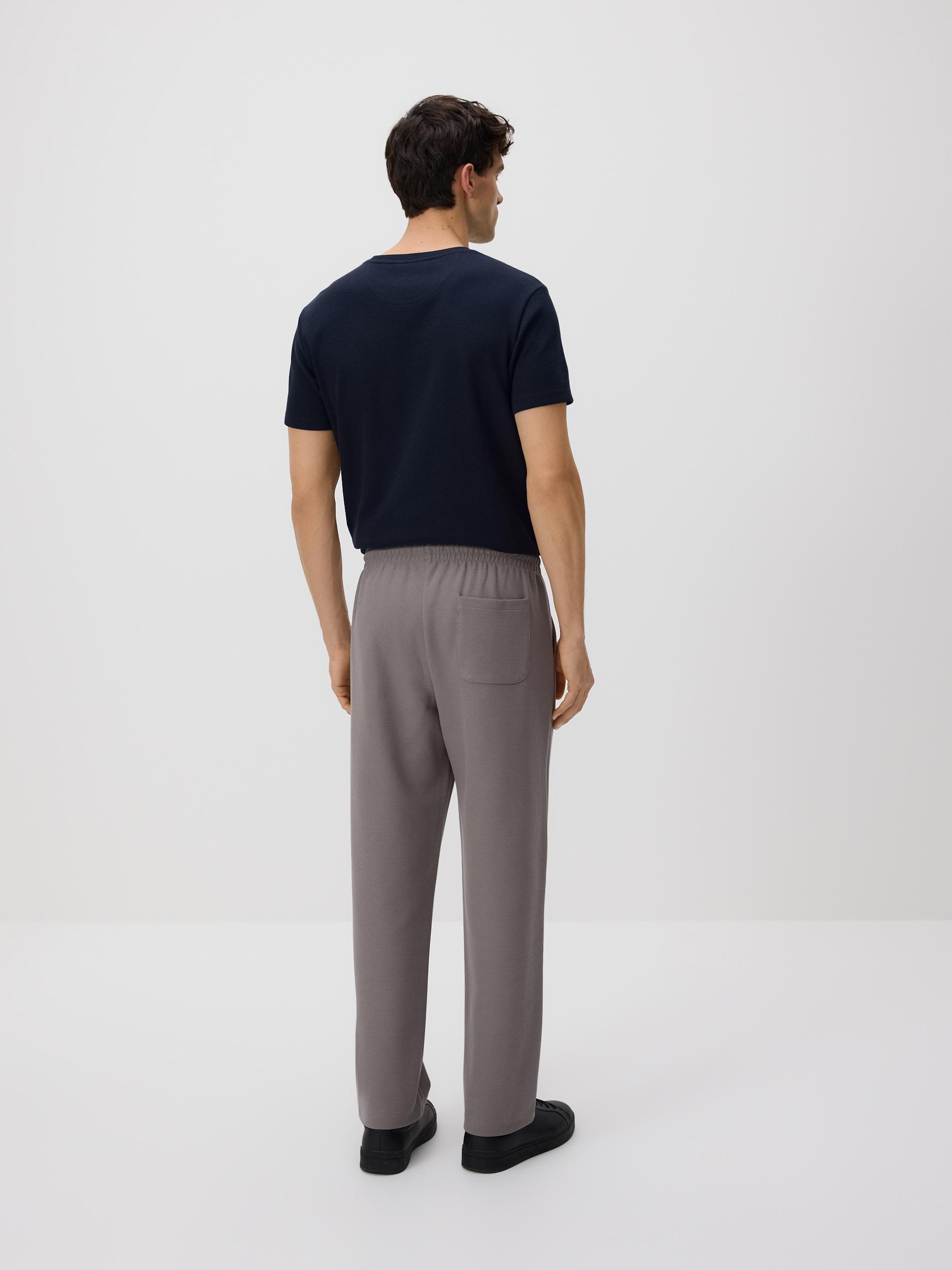 Brown Trousers With Tie Detail, Brown, large image number 3