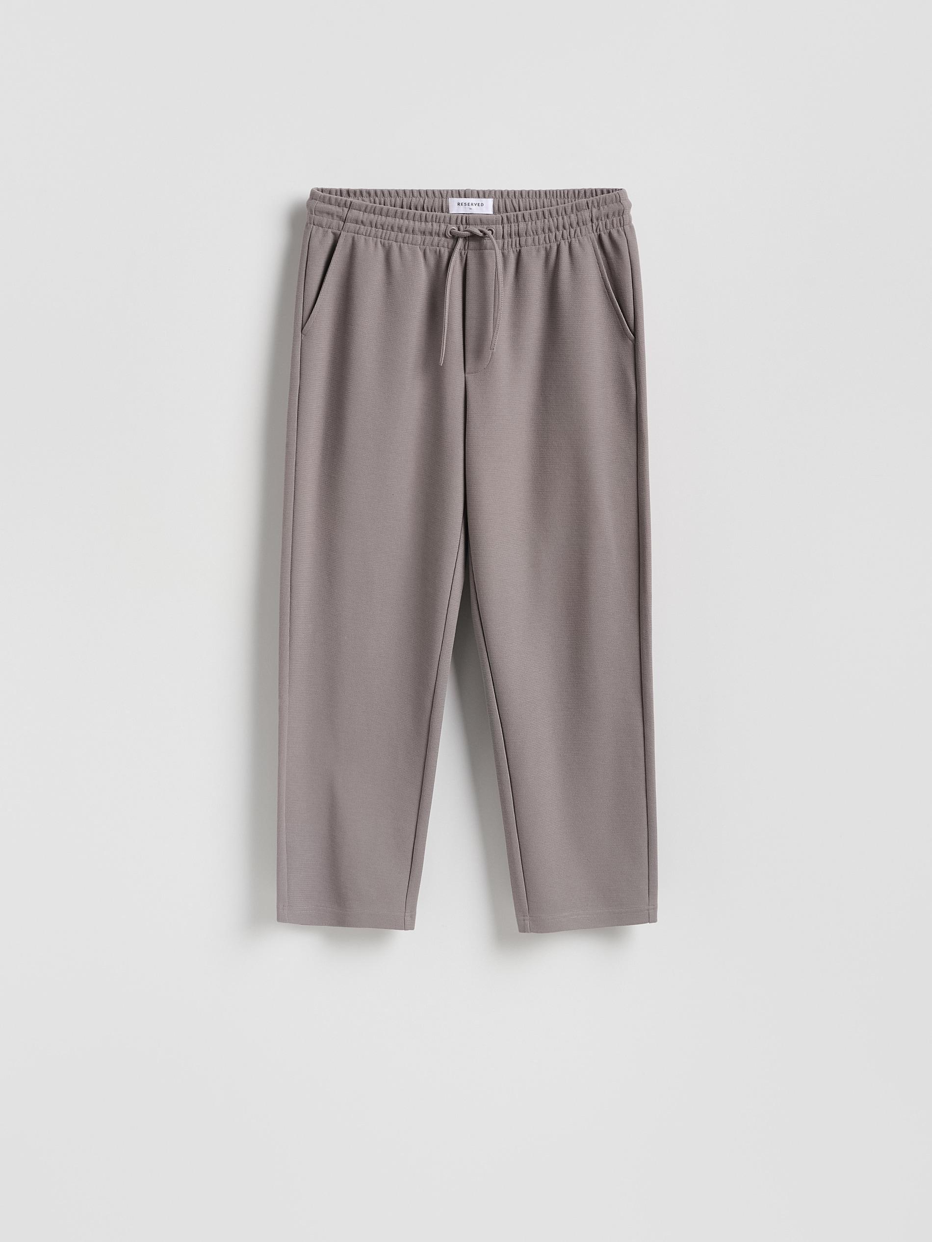 Brown Trousers With Tie Detail, Brown, large image number 4