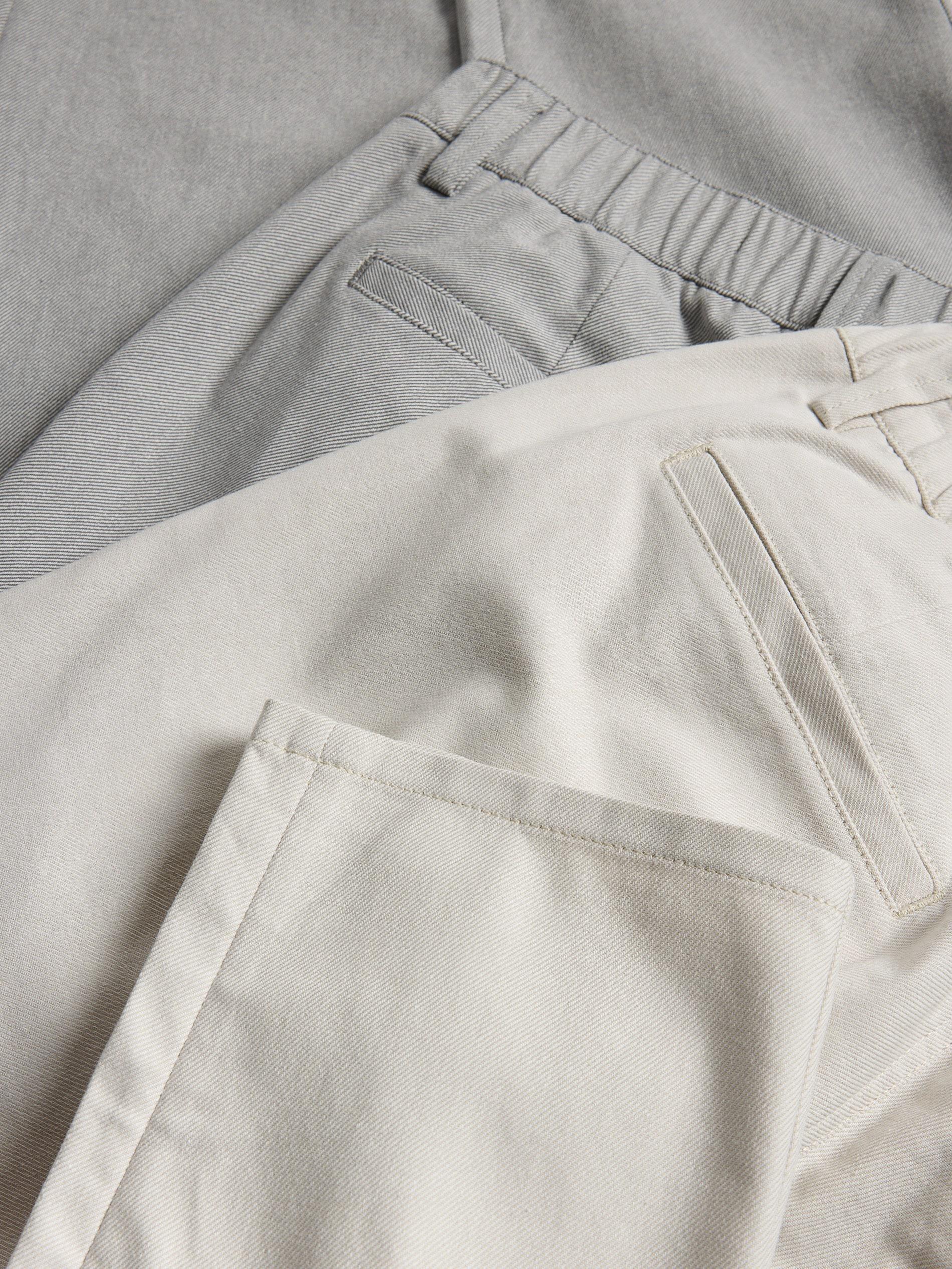 Beige Chino Slim Trousers, , large image number 1