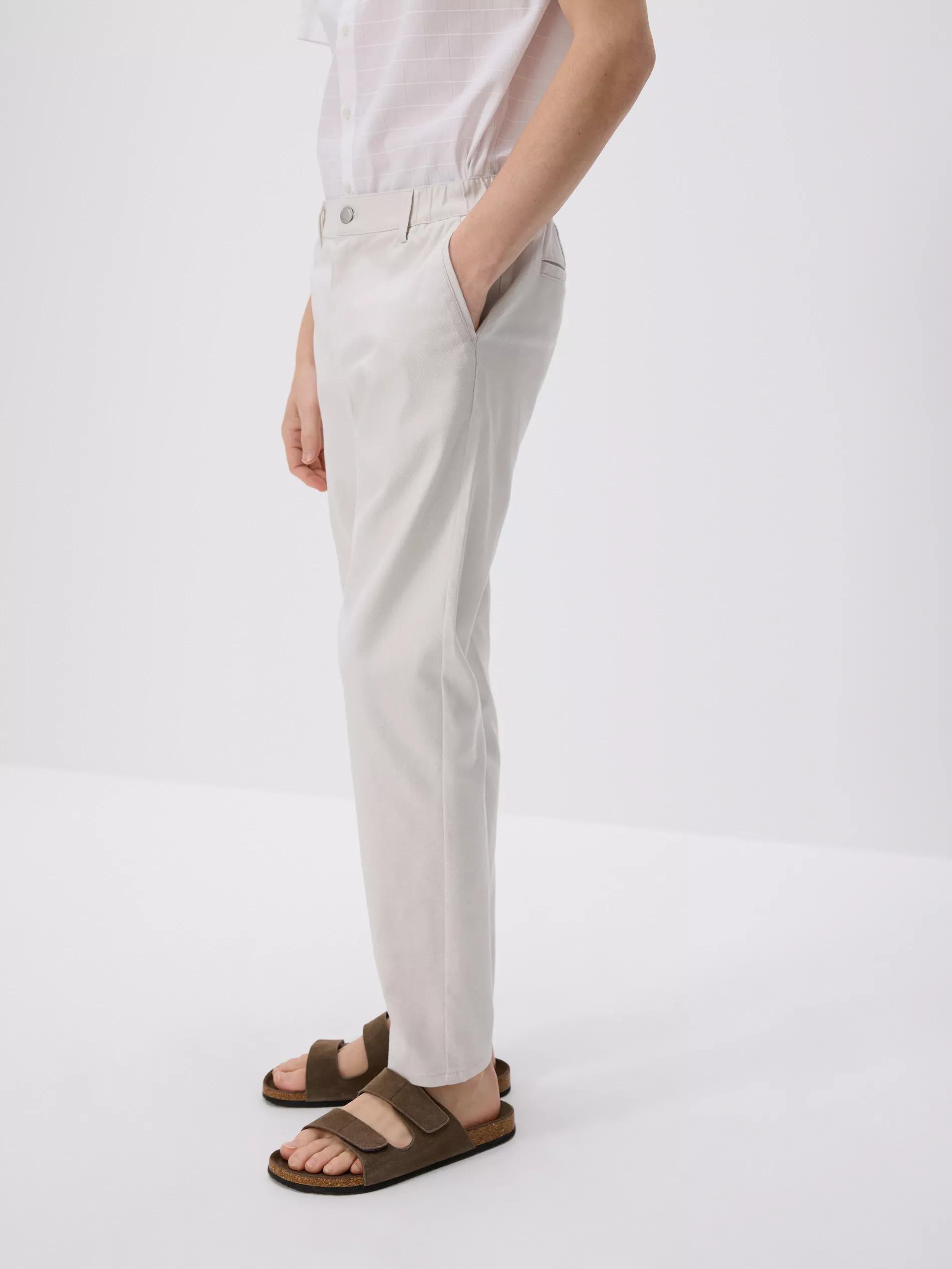 Beige Chino Slim Trousers, Beige, large image number 1
