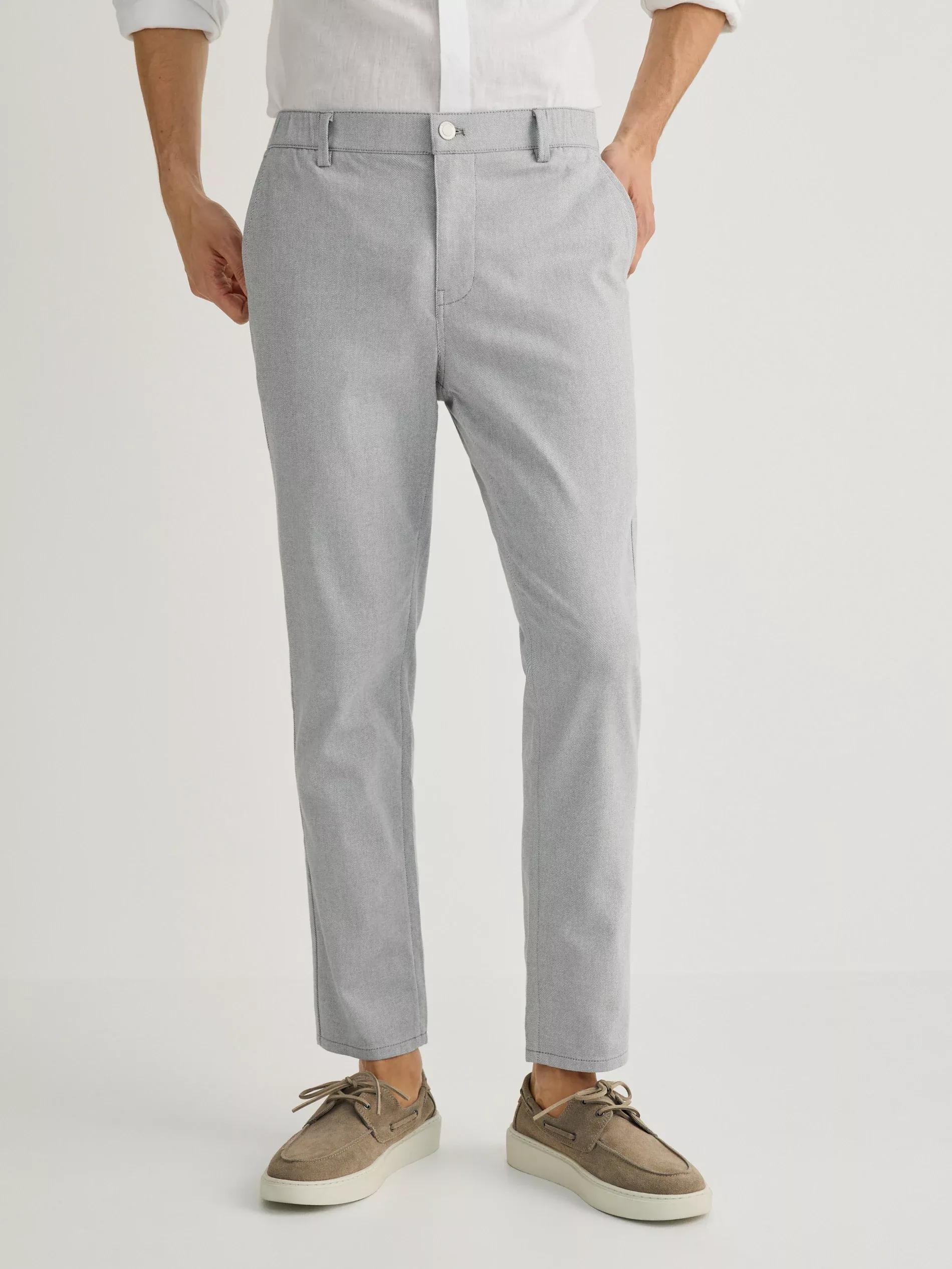 Grey Slim Chino Pants, Light grey, medium