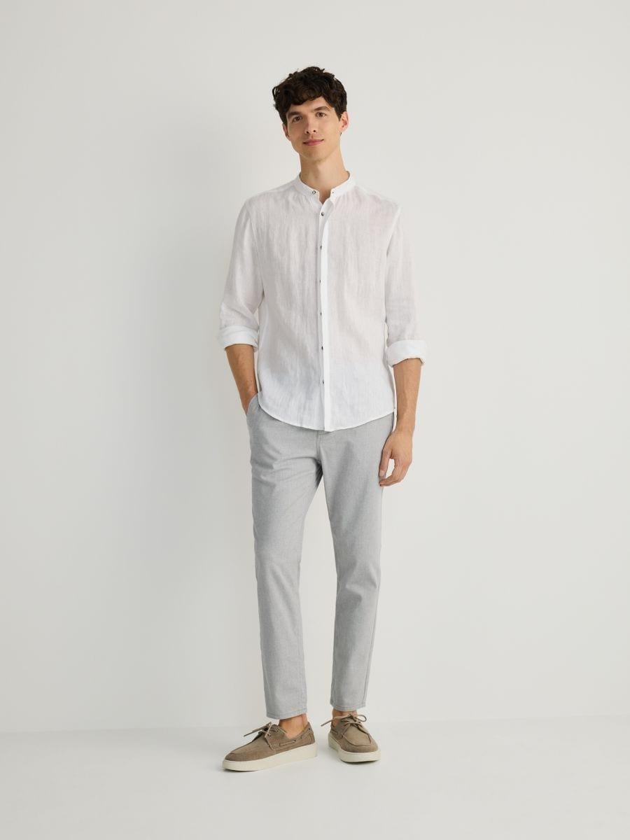 Grey Slim Chino Pants, , large image number 1