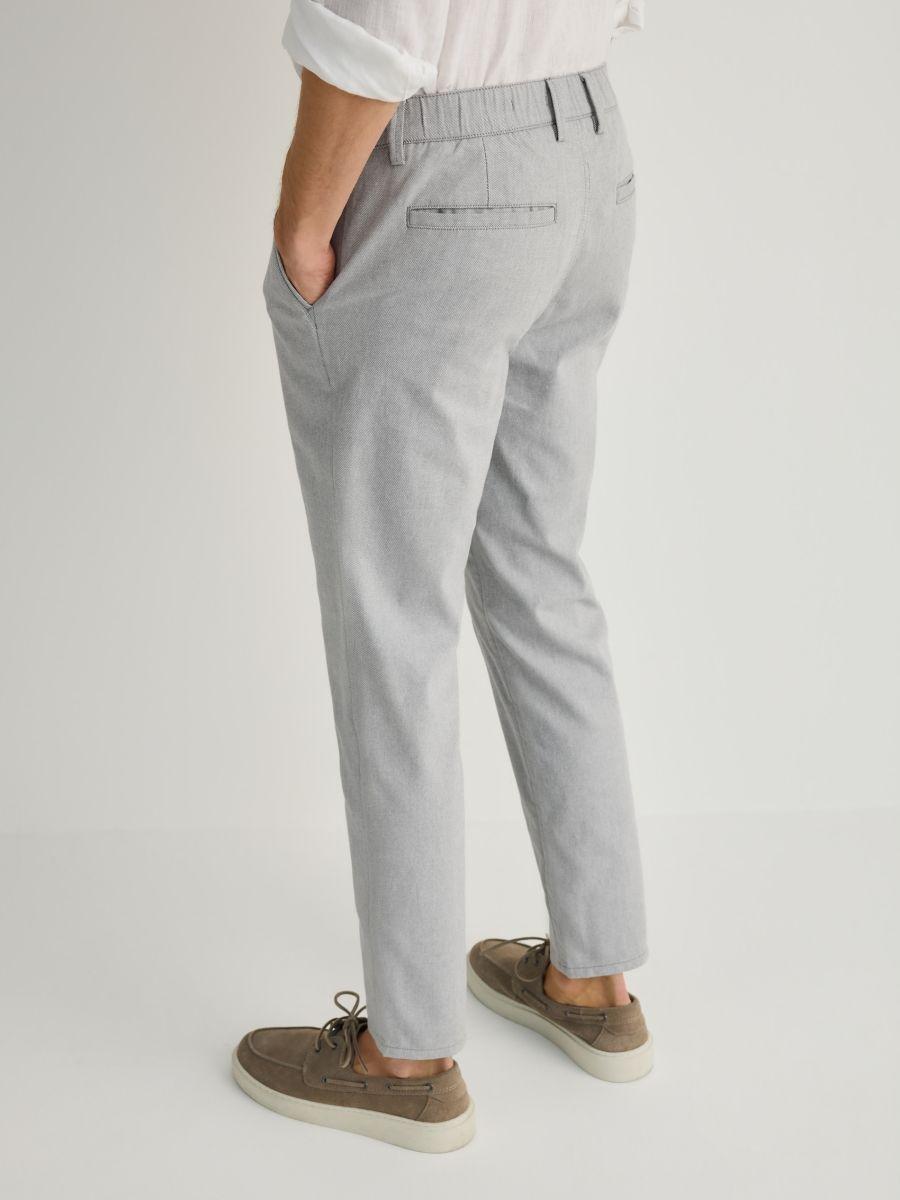 Grey Slim Chino Pants, , large image number 2