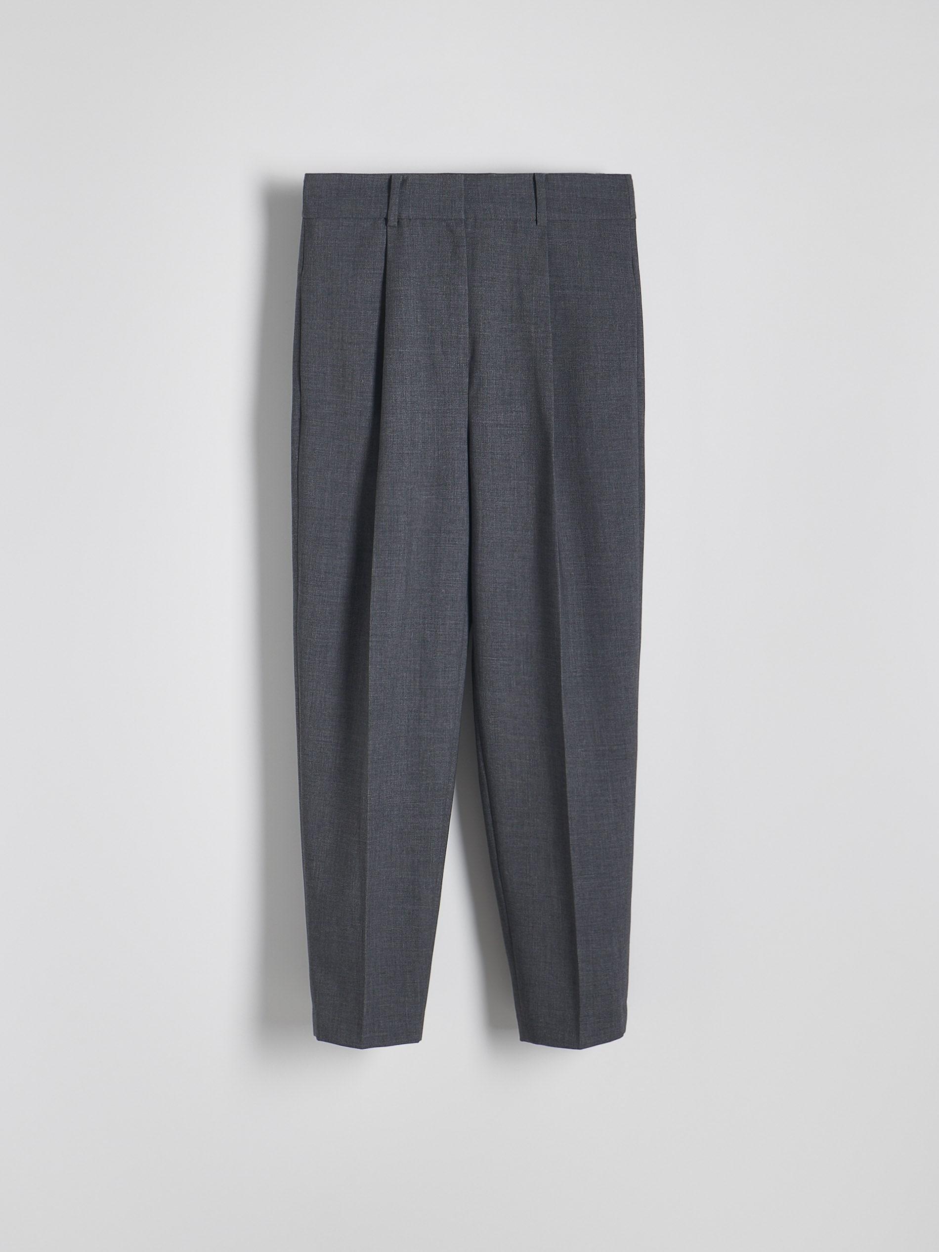 Grey Pants Made Of Mottled Fabric, , large image number 5