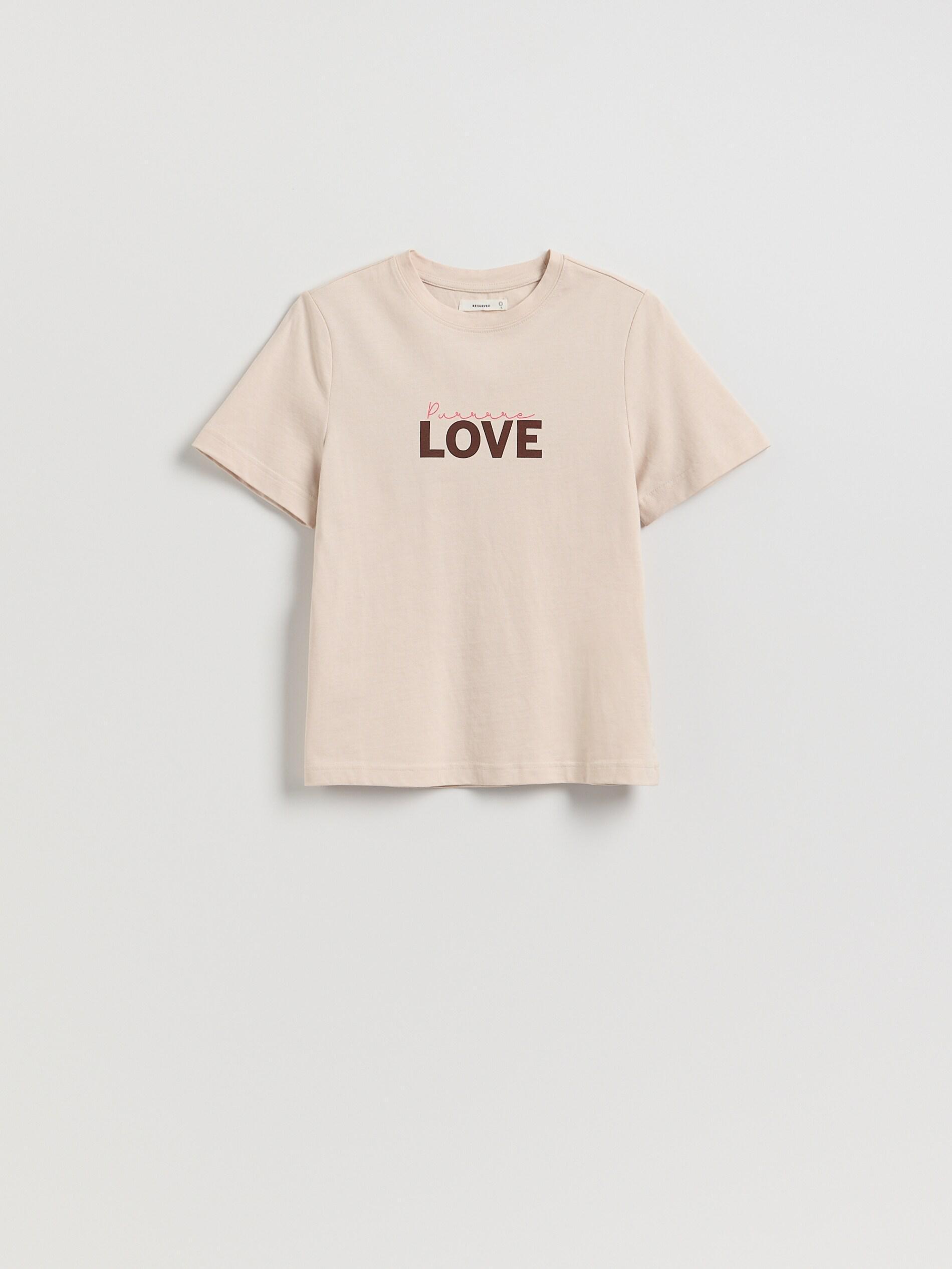 Beige T-Shirt With Print, Beige, large image number 4